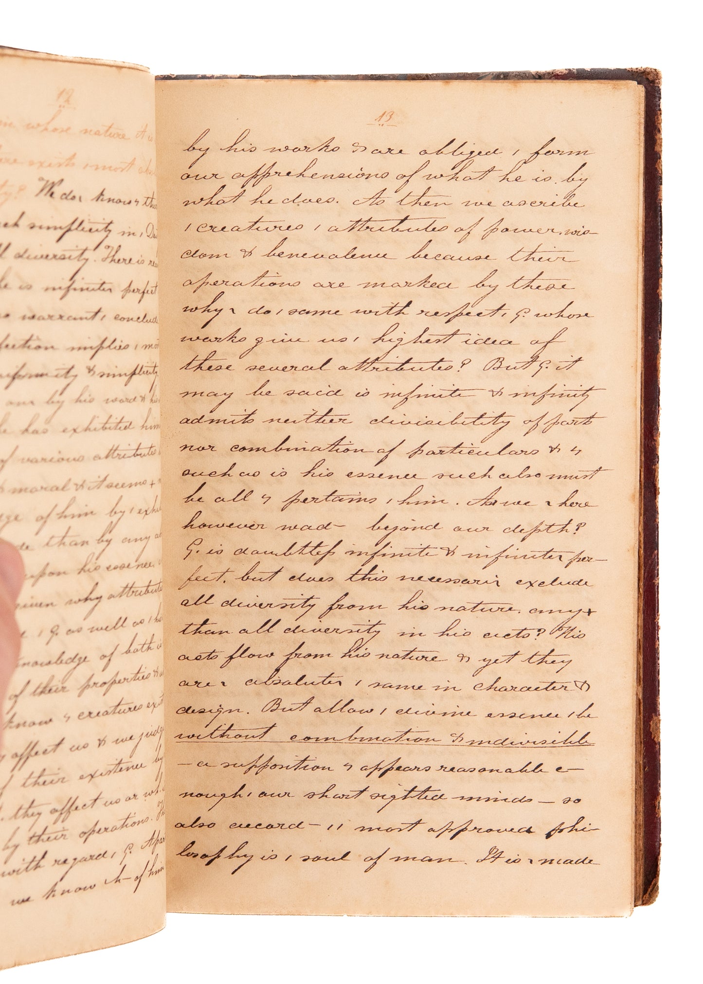 1836 HAWAII - SANDWICH ISLANDS. Unpublished 280pp MSs of Didactic Theology Used at Maui Seminary for Islanders