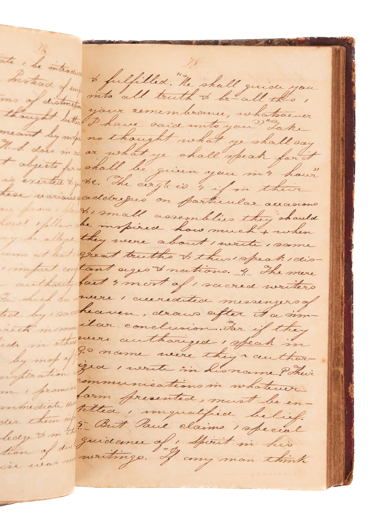 1836 HAWAII - SANDWICH ISLANDS. Unpublished 280pp MSs of Didactic Theology Used at Maui Seminary for Islanders