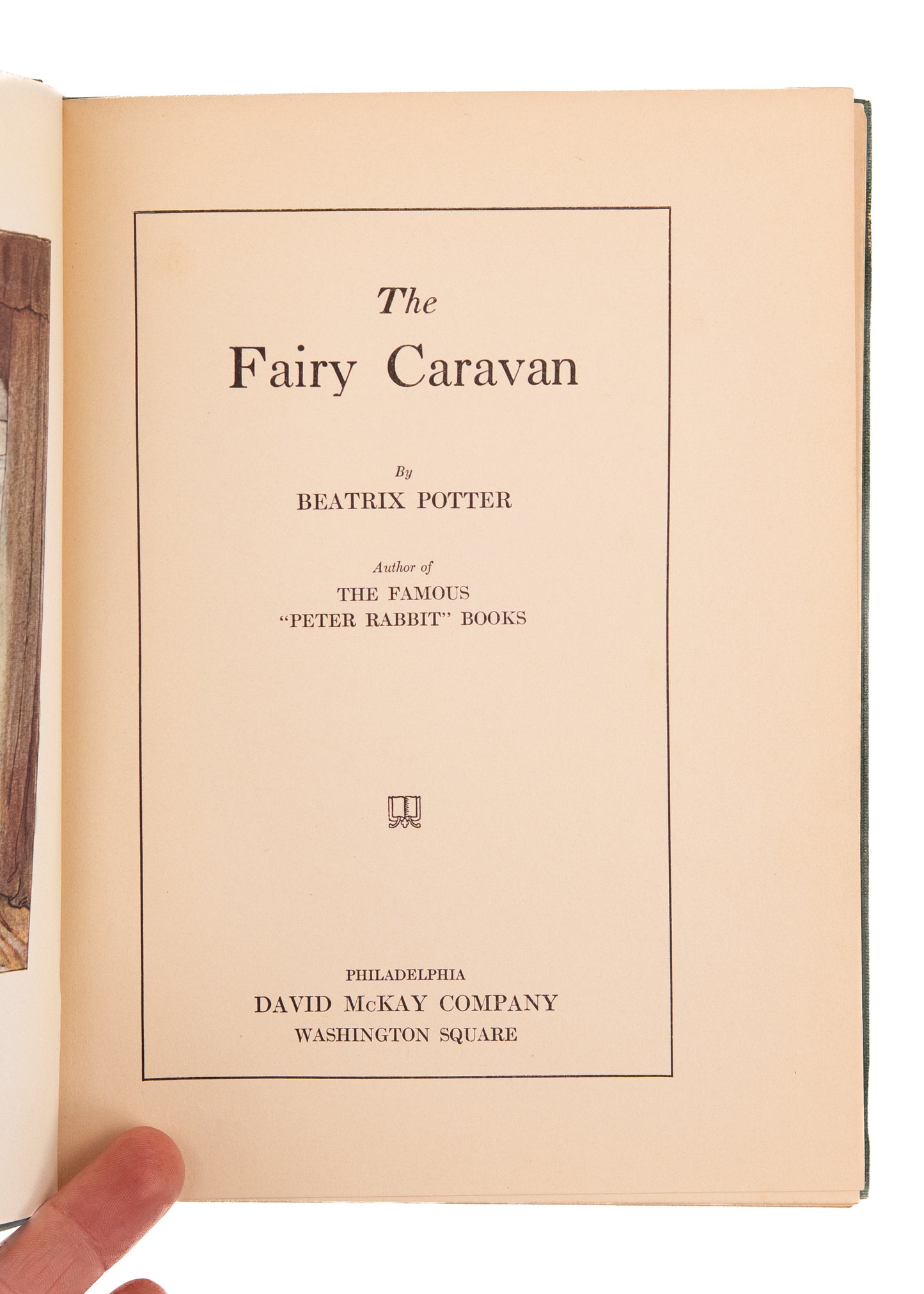 1929 BEATRIX POTTER. The Fairy Caravan. First Edition of Her Most Personal Book.