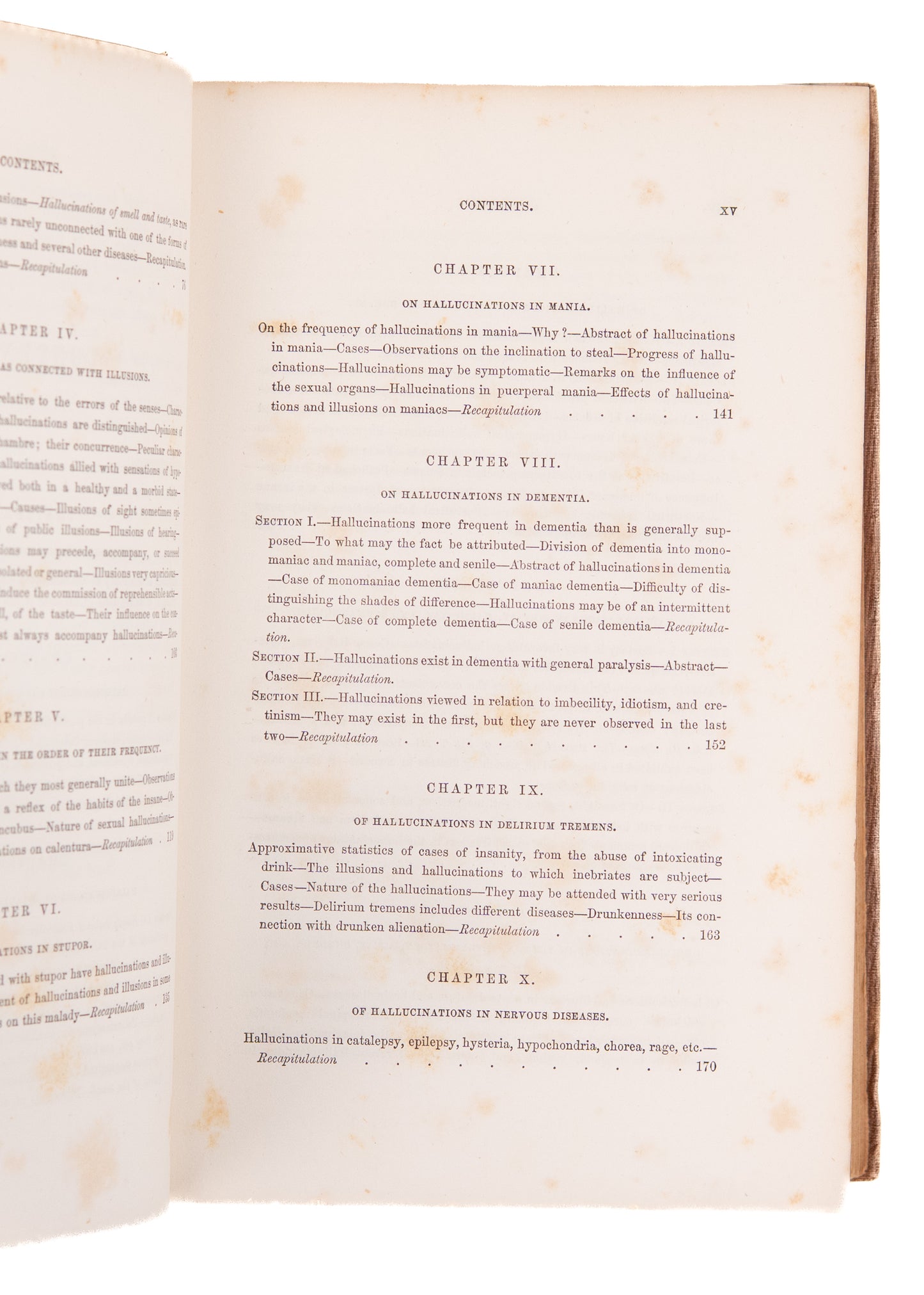 1855 GHOSTS, VISIONS, & DREAMS. Fine First American Edition of de Boismont's History of Paranormal Phenomena.