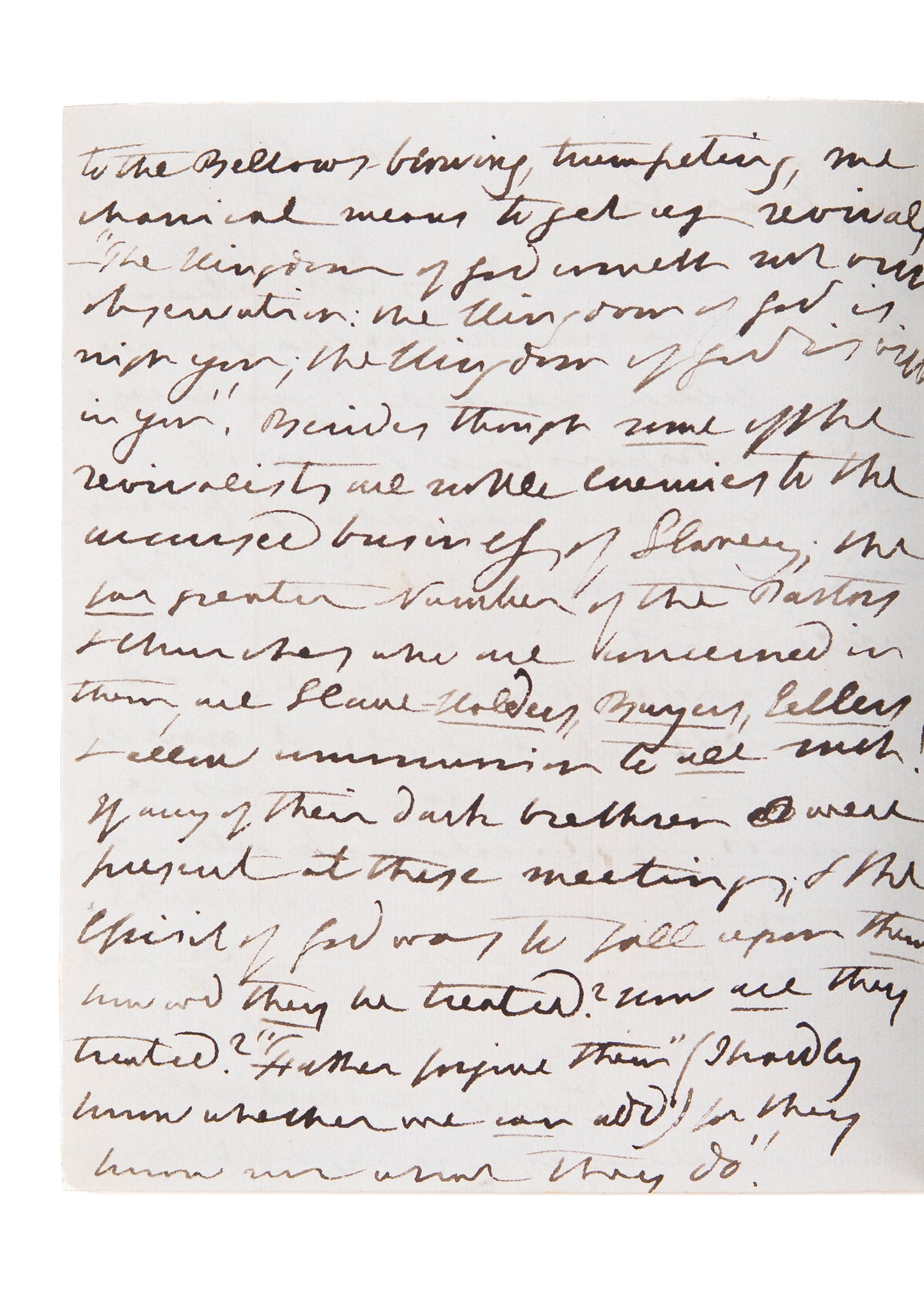 1841 WILLIAM JAY. Lambastes American Revivalists for Showboating and being Soft on Slavery.