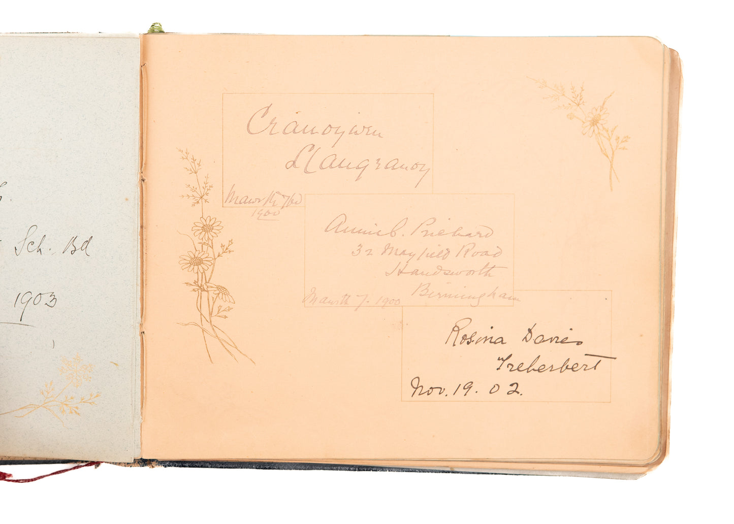 1904 WELSH REVIVAL. Exceptional Autograph Album of Leaders of Welsh Revival & More!