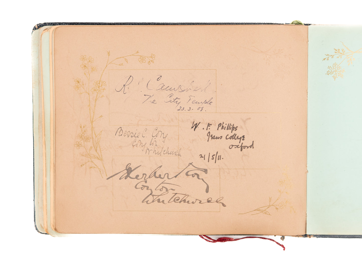 1904 WELSH REVIVAL. Exceptional Autograph Album of Leaders of Welsh Revival & More!