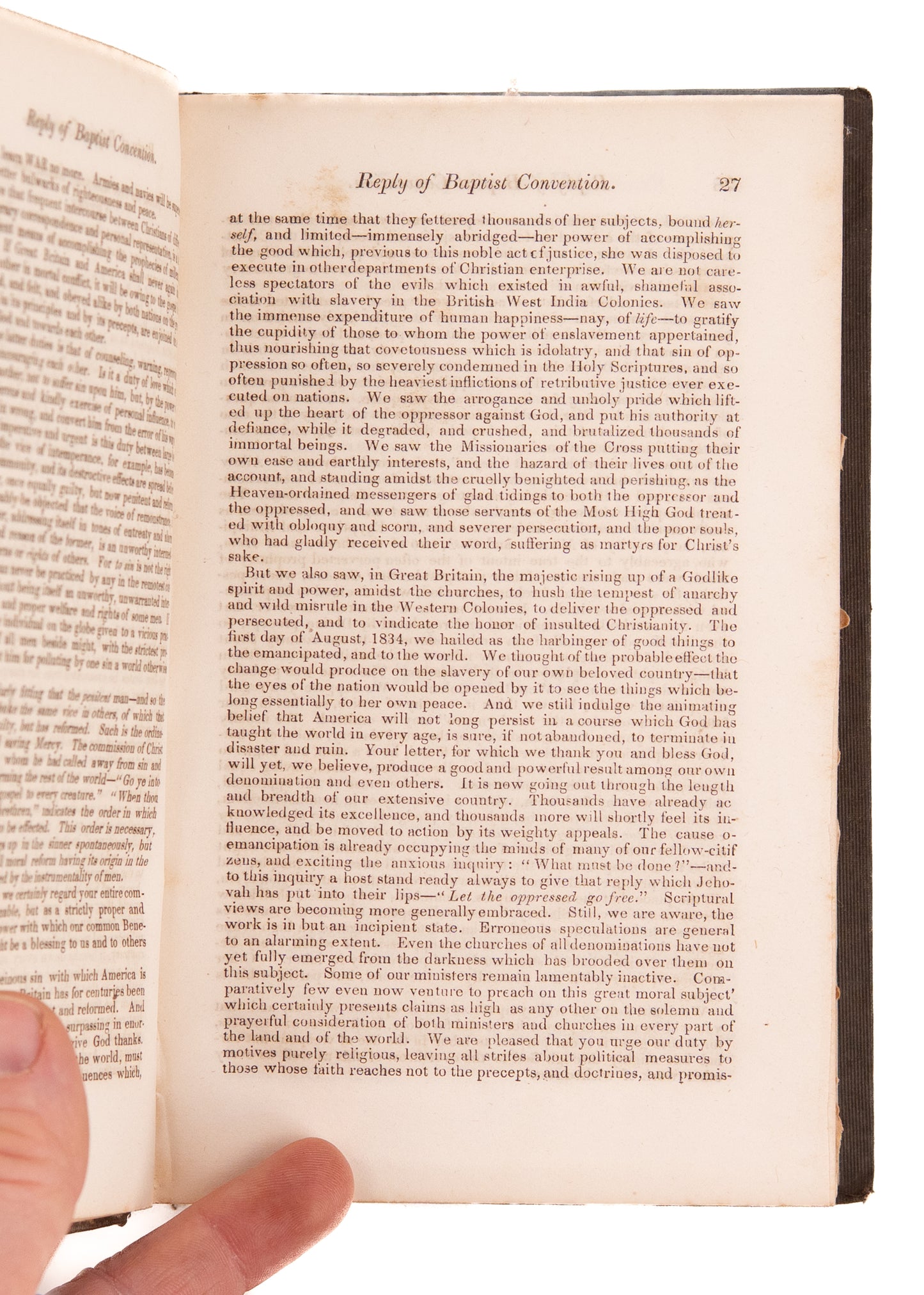 1850 BAPTISTS & SLAVERY. Very Scarce Work that Led to the Creation of the Southern Baptist Convention.