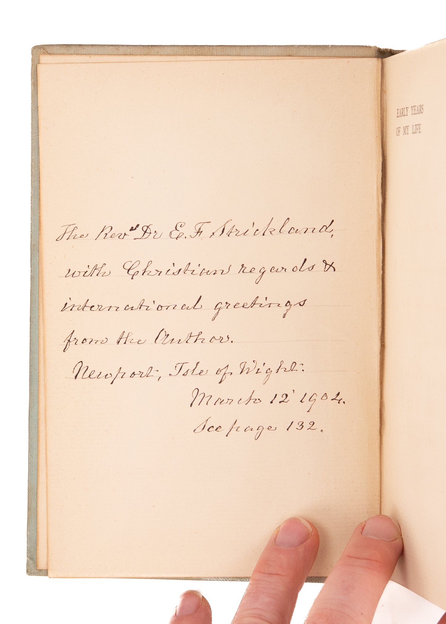 1900 JEMIMA LUKE. Signed Autobiography of Hymnist Authoress, "I Think when I Read that Sweet Story of Old."