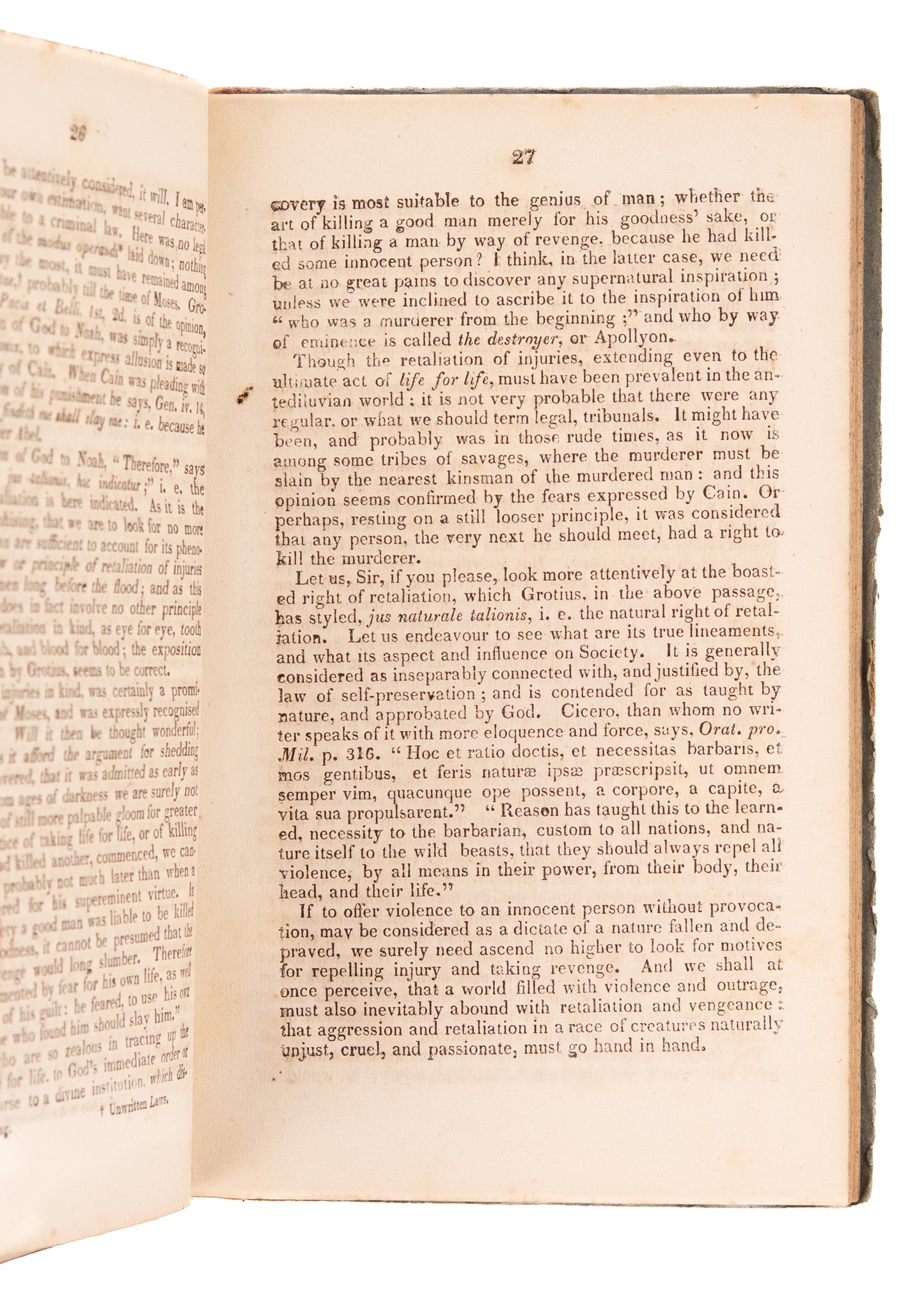 1818 CHRISTIAN PACIFISM. Early Baptist - Presbyterian Argues Violence of all Kinds beneath the Gospel of Jesus.