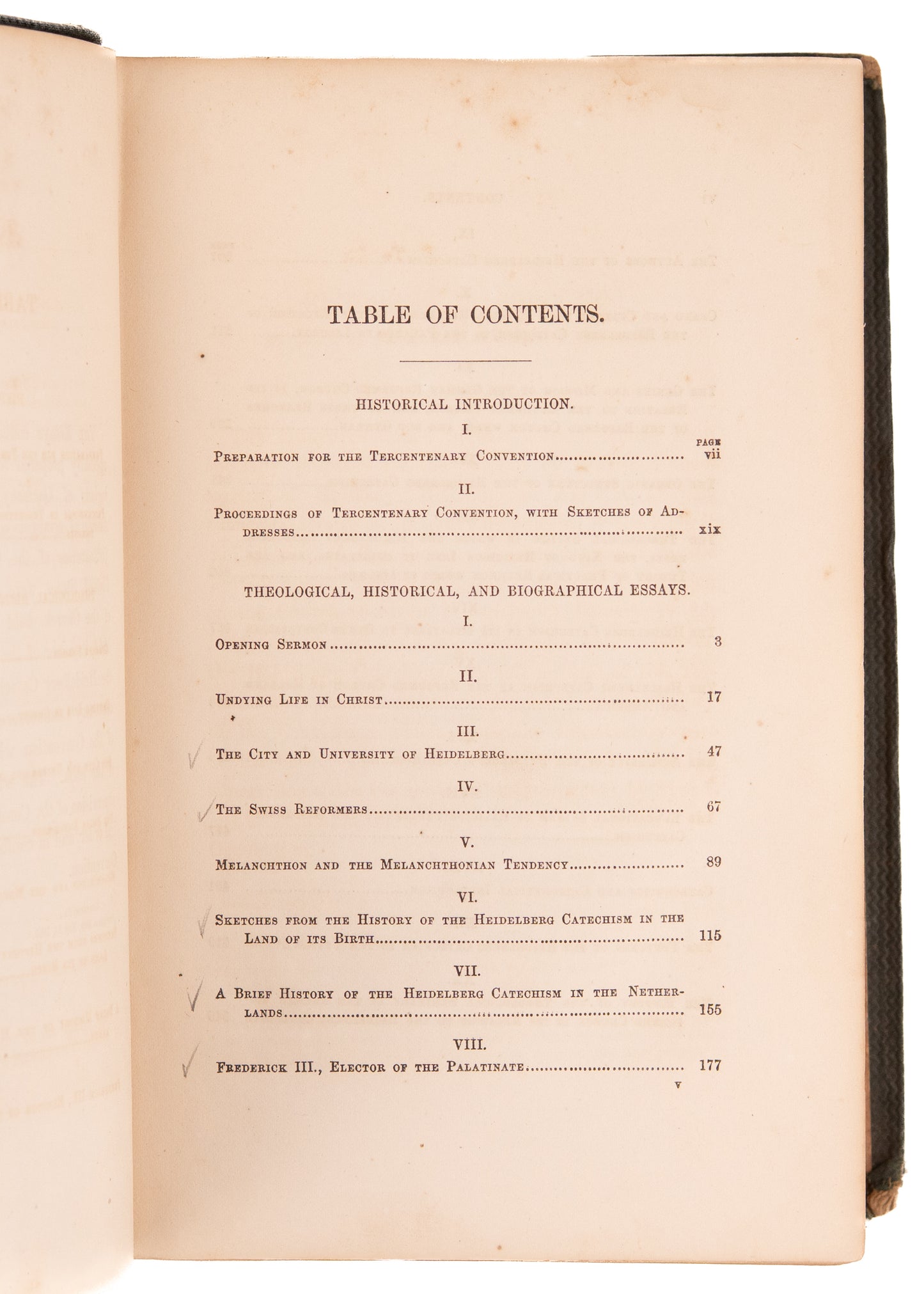 1863 HEIDELBERG CATECHISM. Rare Essays on Melancthon, The Swiss Reformers, Use of the Catechism, &c.