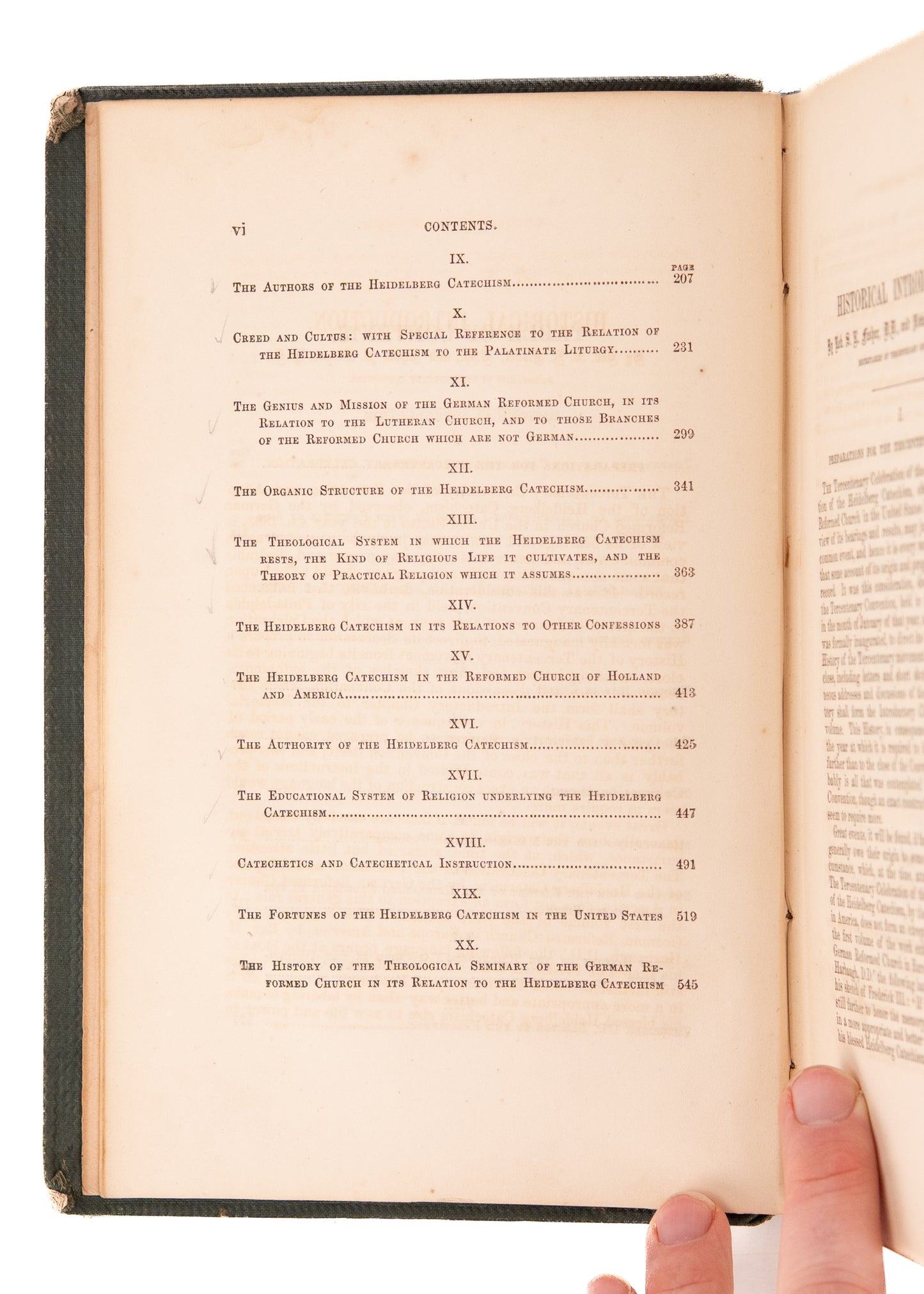 1863 HEIDELBERG CATECHISM. Rare Essays on Melancthon, The Swiss Reformers, Use of the Catechism, &c.