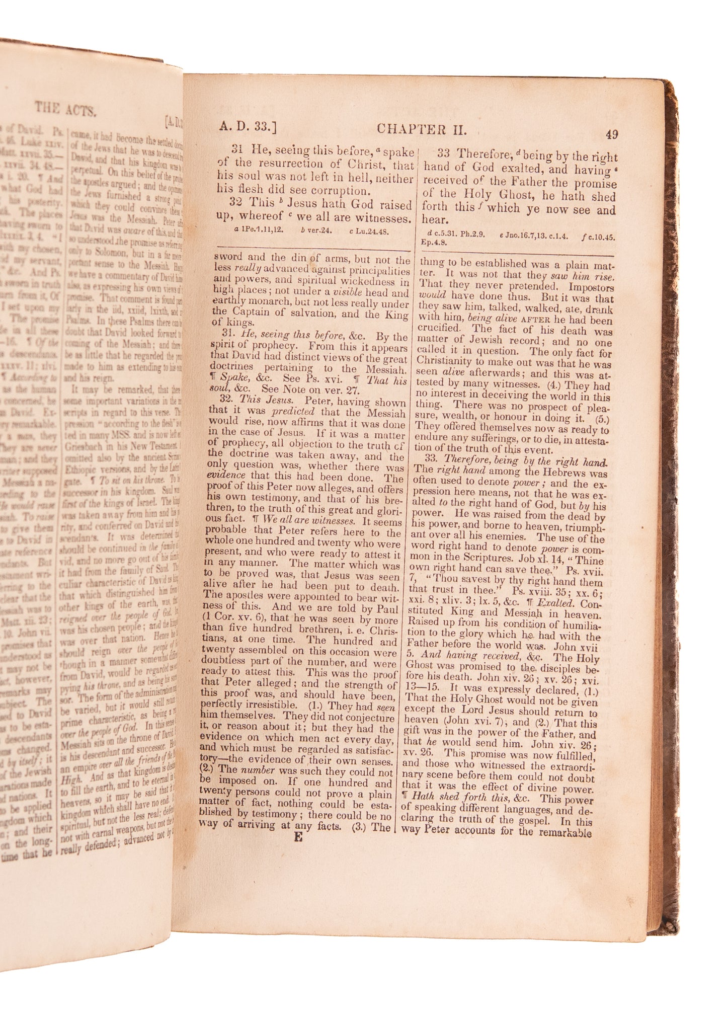 1837 ALBERT BARNES. Commentary on Acts of the Apostles in Author Presentation Binding.