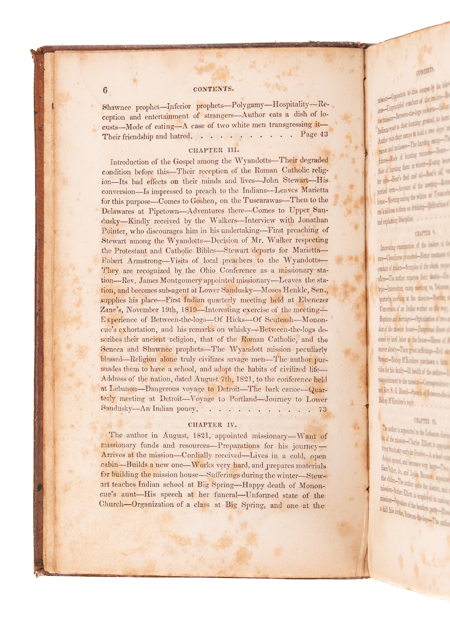 1840 WYANDOTT INDIANS. Narrative of the Mission among Wyandot before the Northern Trail of Tears.