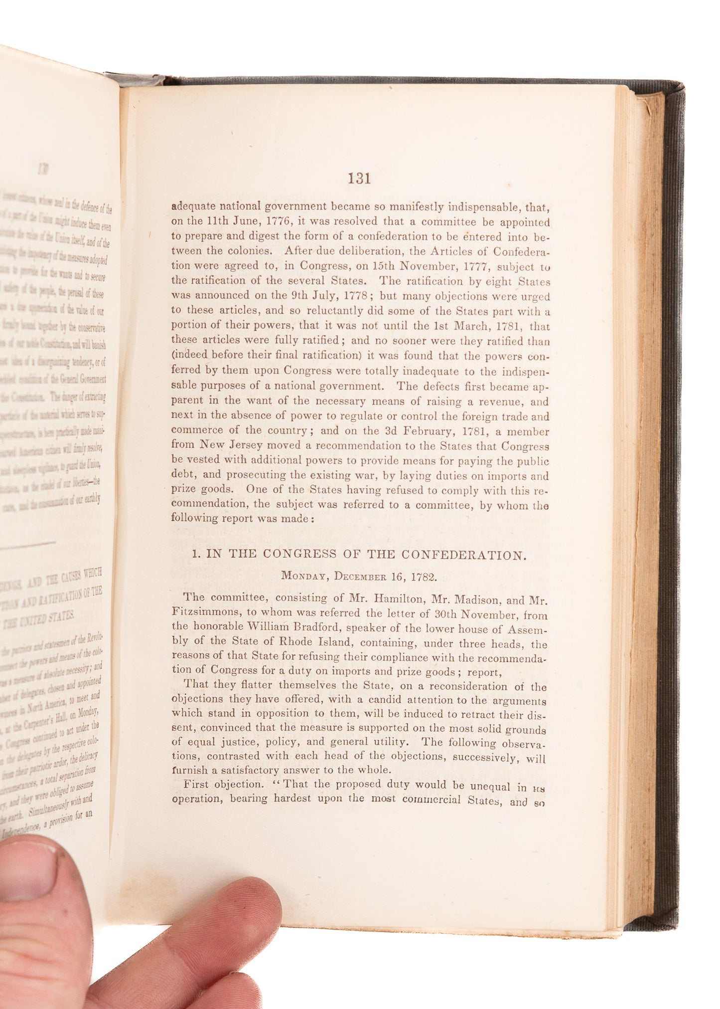 1854 U. S. CONSTITUTION. Owned by Colonel Under John Brown & Framer of Kansas Anti-Slavery Constitution