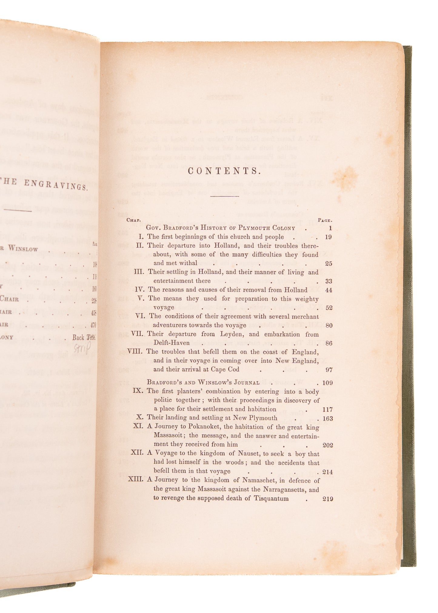 1844 PURITANISM IN AMERICA. Chronicles of the Pilgrim Fathers of Plymouth Colony - 1602-1625.