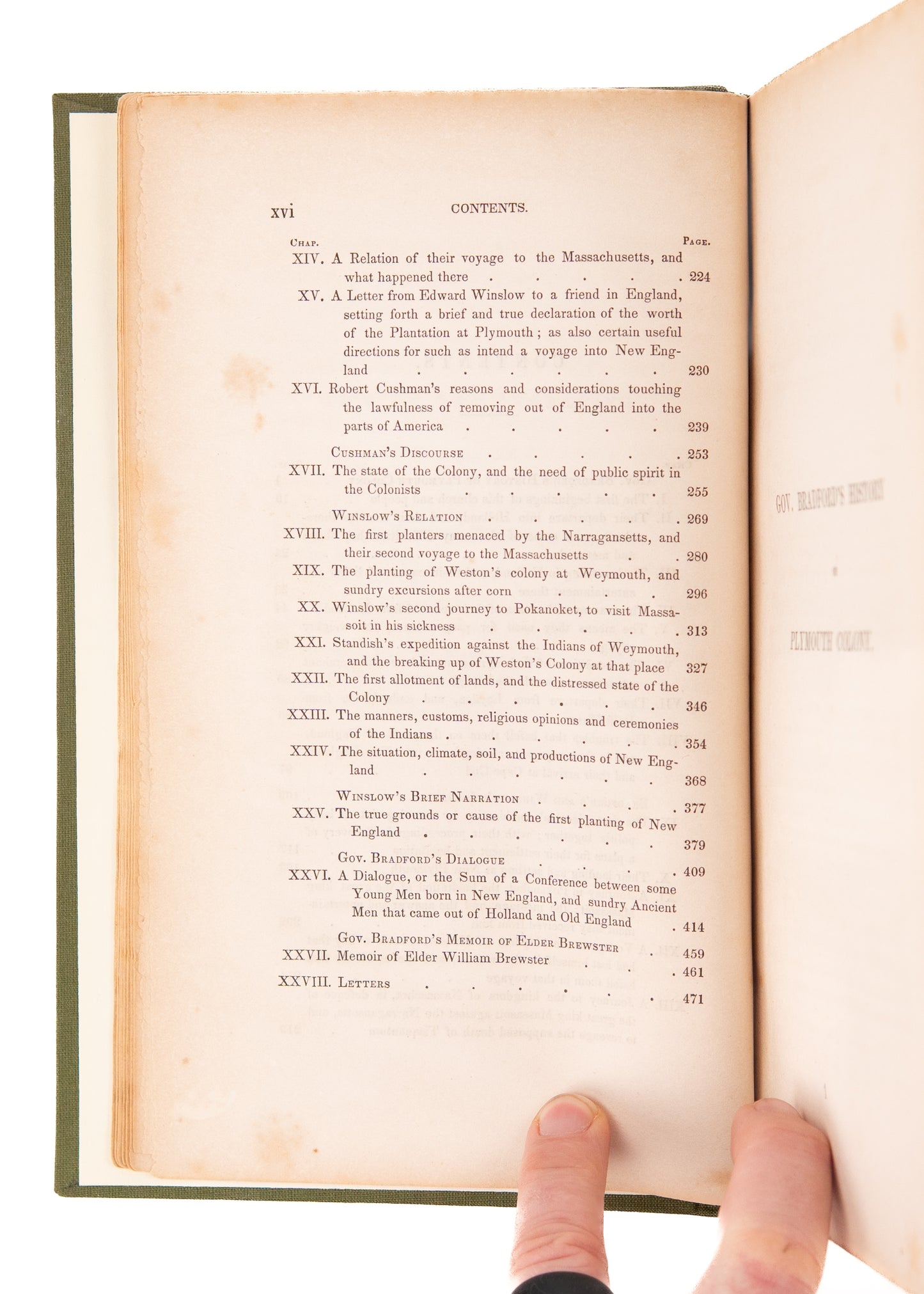 1844 PURITANISM IN AMERICA. Chronicles of the Pilgrim Fathers of Plymouth Colony - 1602-1625.