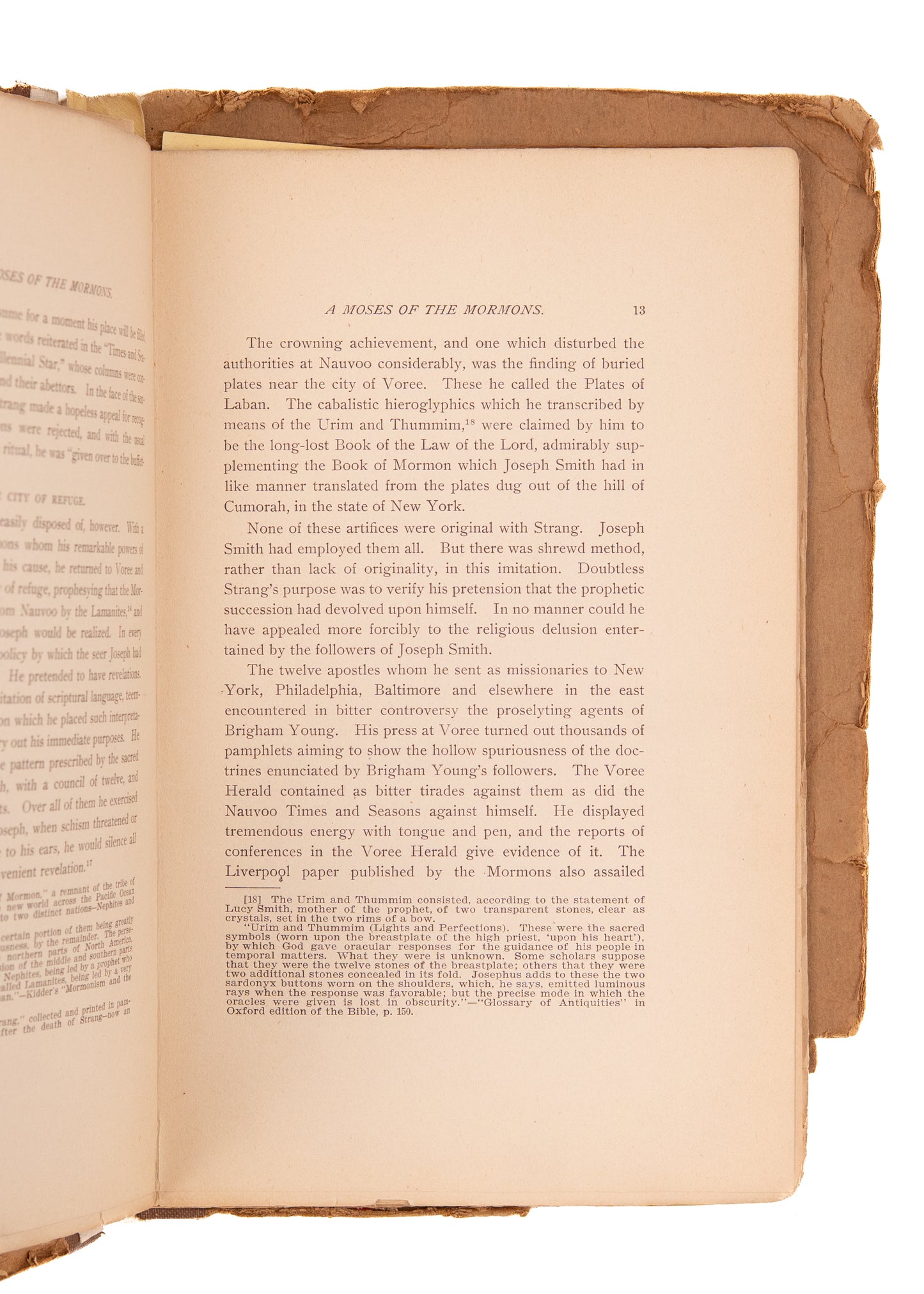 1897 MORMON KINGDOM - BEAVER ISLAND. Moses of the Mormons. Strang's City of Refuge and Island Kingdom.