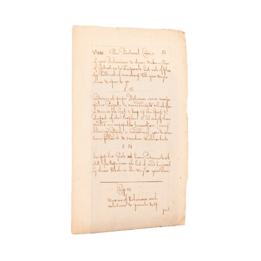 1735 PHILIP DODDRIDGE. Unpublished MSs on Preaching and Pastoral Ministry.