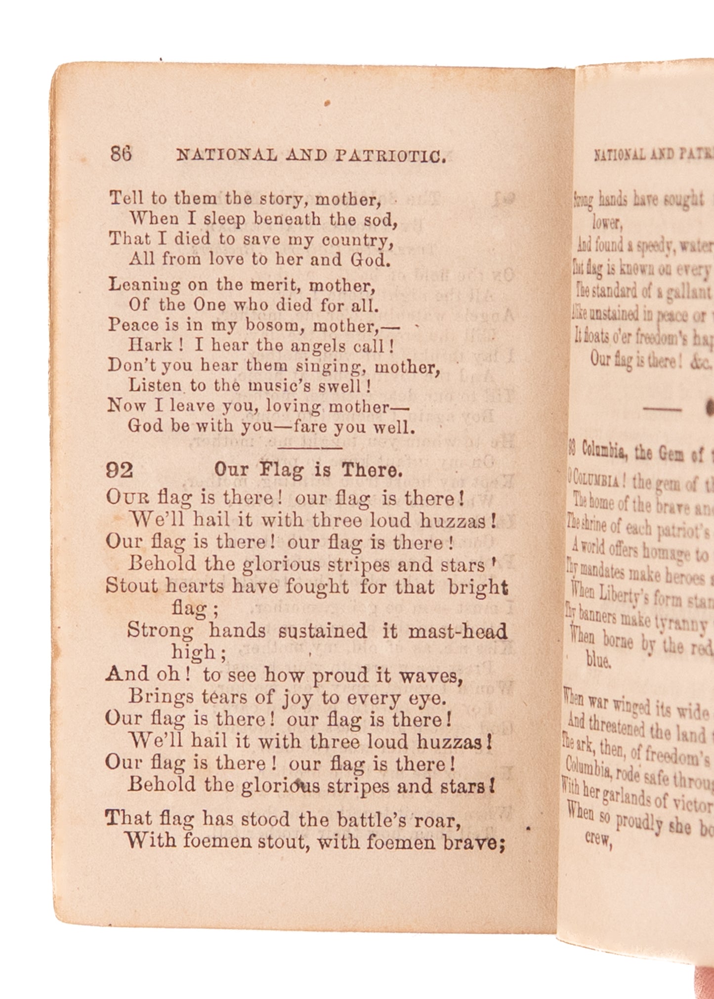 1862 CIVIL WAR CAMP MEETINGS. Rare Andrew Manship, Tent Revivalist Civil War Pocket Hymnal.