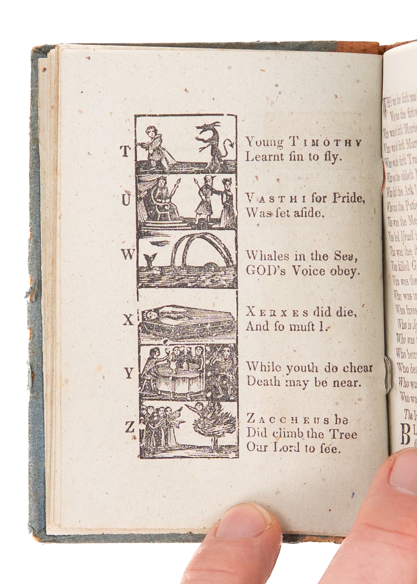 1777 / 1843 NEW ENGLAND PRIMER. Early and Fine Facsimile of 18th Century Primer by Cotton.
