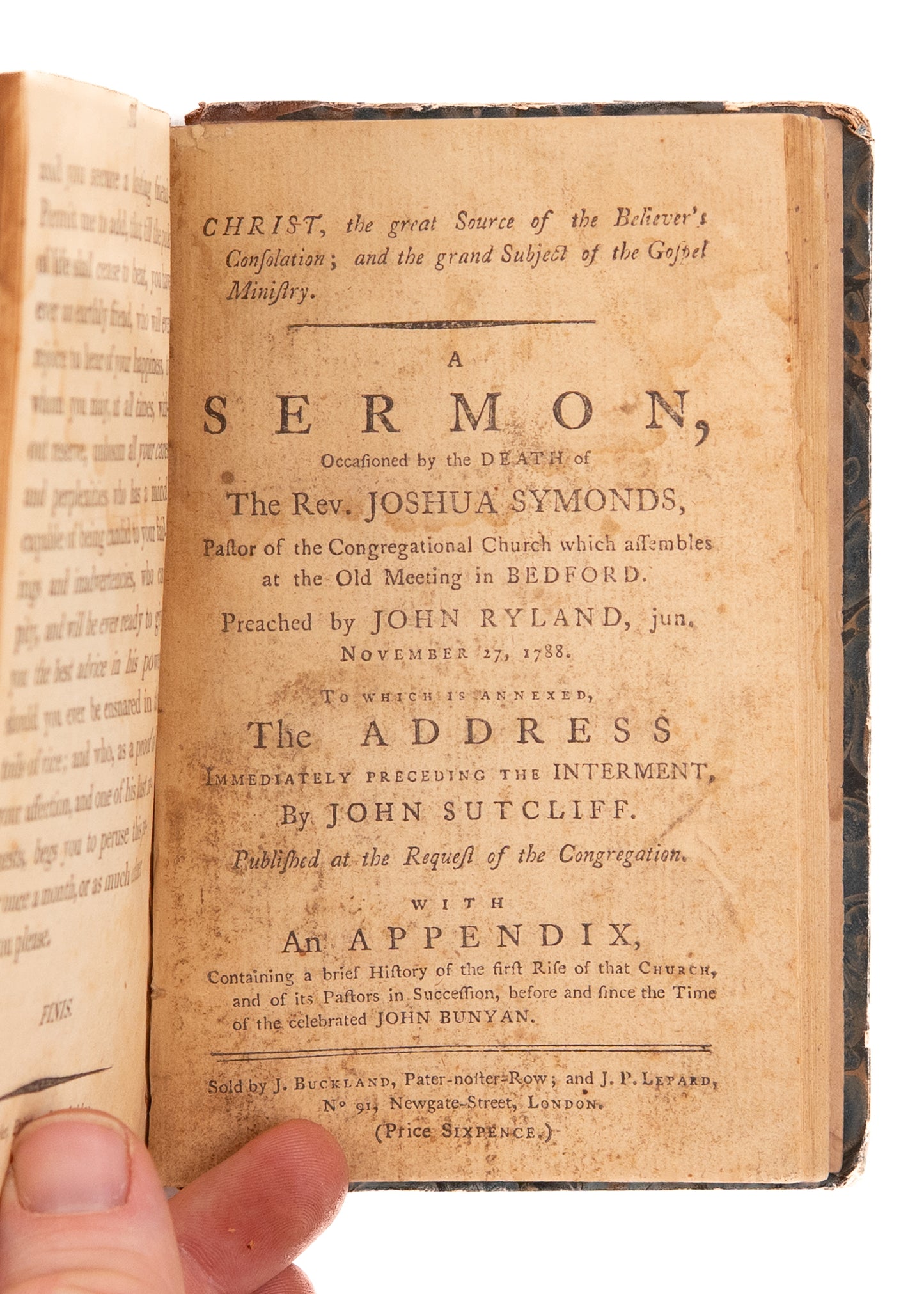 1817 BENJAMIN RUSH. Sammelband Including Rush on Ardent Spirits, Early Baptist and Dissenting Sermons, &c.
