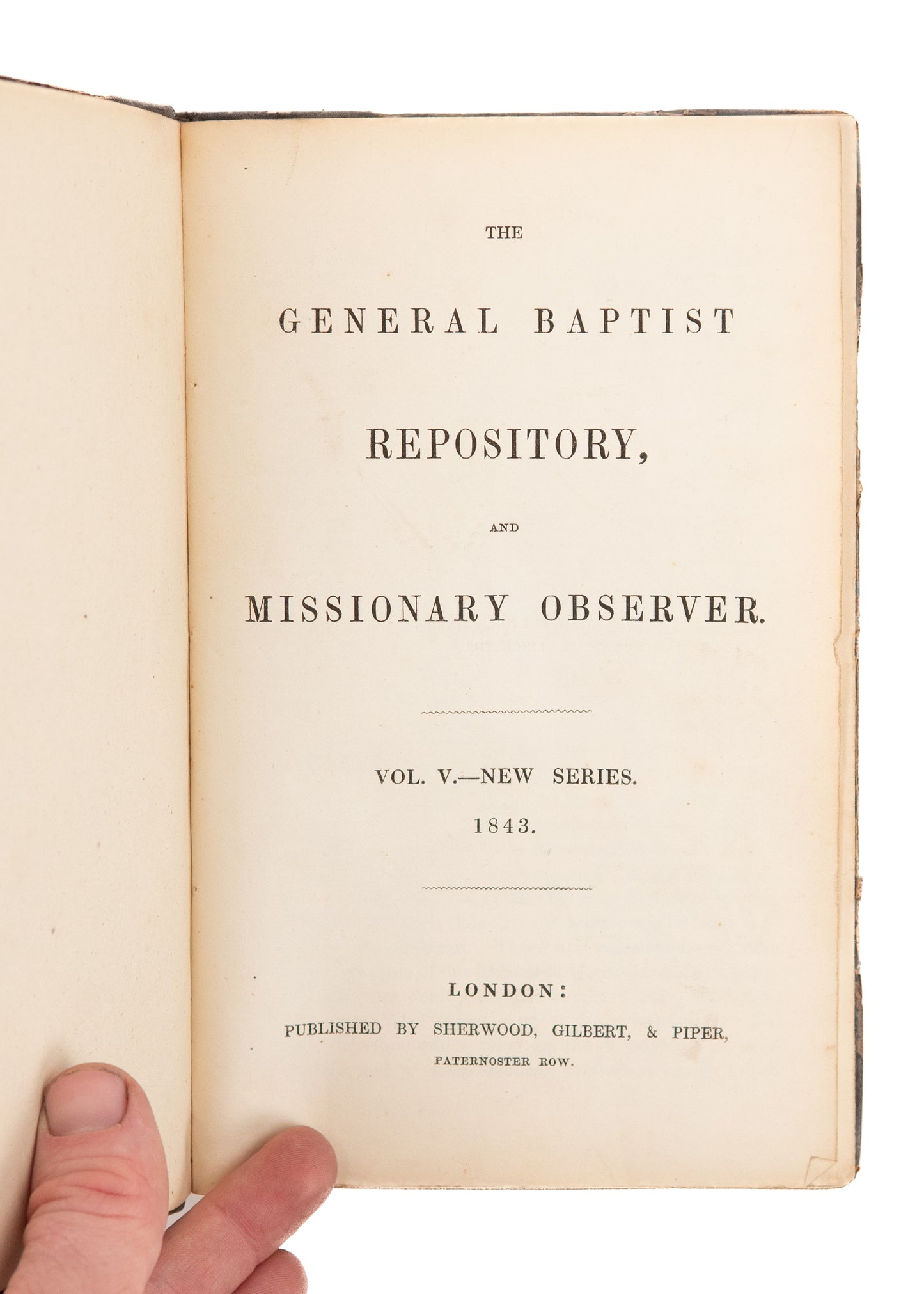 1843 BAPTIST MAG & MISSIONARY OBSERVER. Revivals, Baptist Theology, Missionaries, &c.