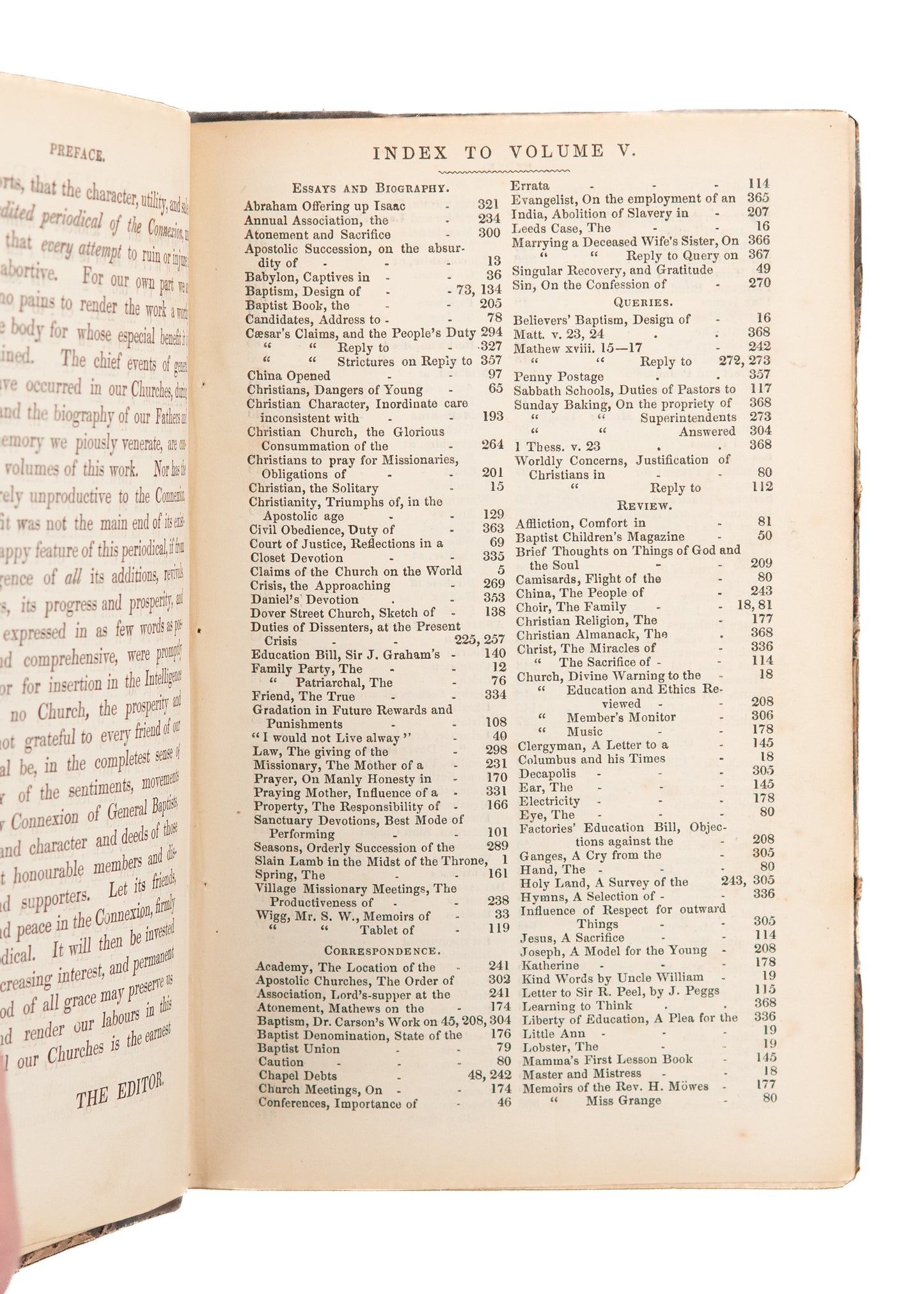 1843 BAPTIST MAG & MISSIONARY OBSERVER. Revivals, Baptist Theology, Missionaries, &c.