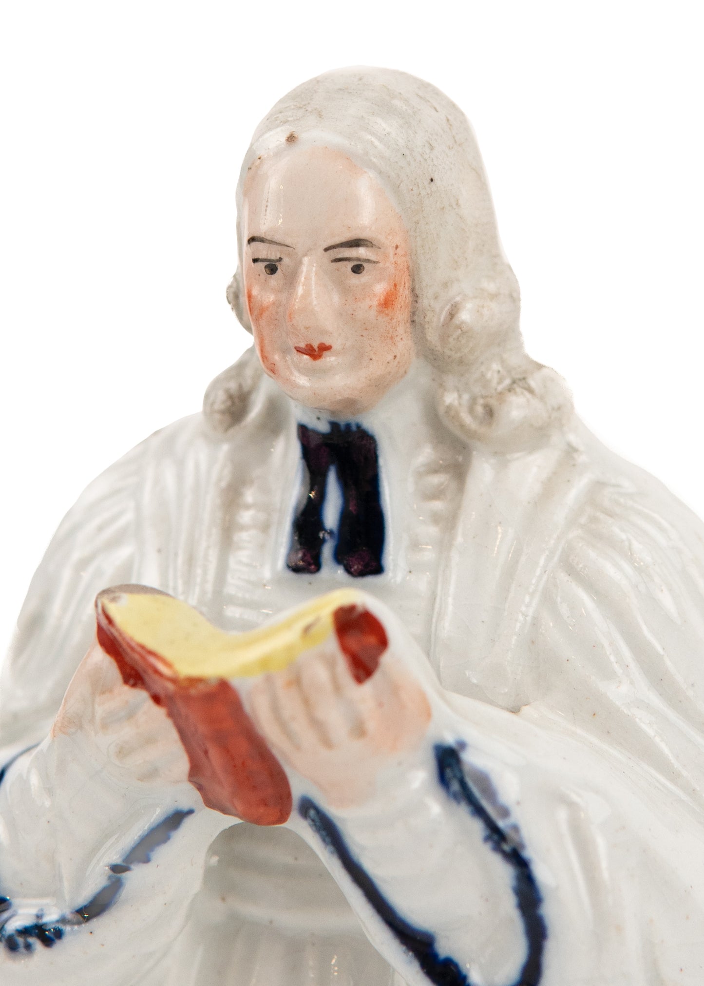 1880 JOHN WESLEY. Victorian Staffordshire of Methodist, John Wesley Reading Scripture.