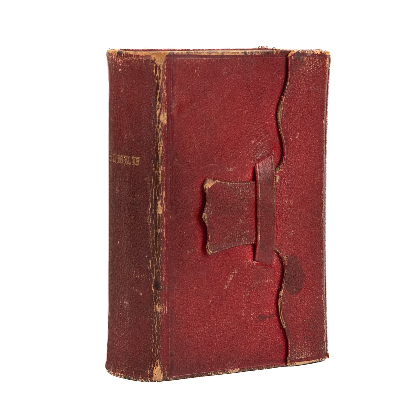 1864 CIVIL WAR BIBLE. Wallet Style Binding. Uriah S. Candy's Civil War Copy.