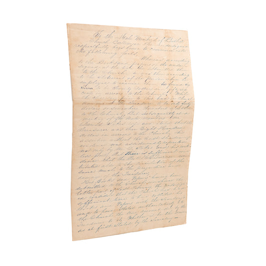 1844 AFRICAN METHODIST EPISCOPAL CHURCH. Rare Church Scandal at Bethel Church in Baltimore.