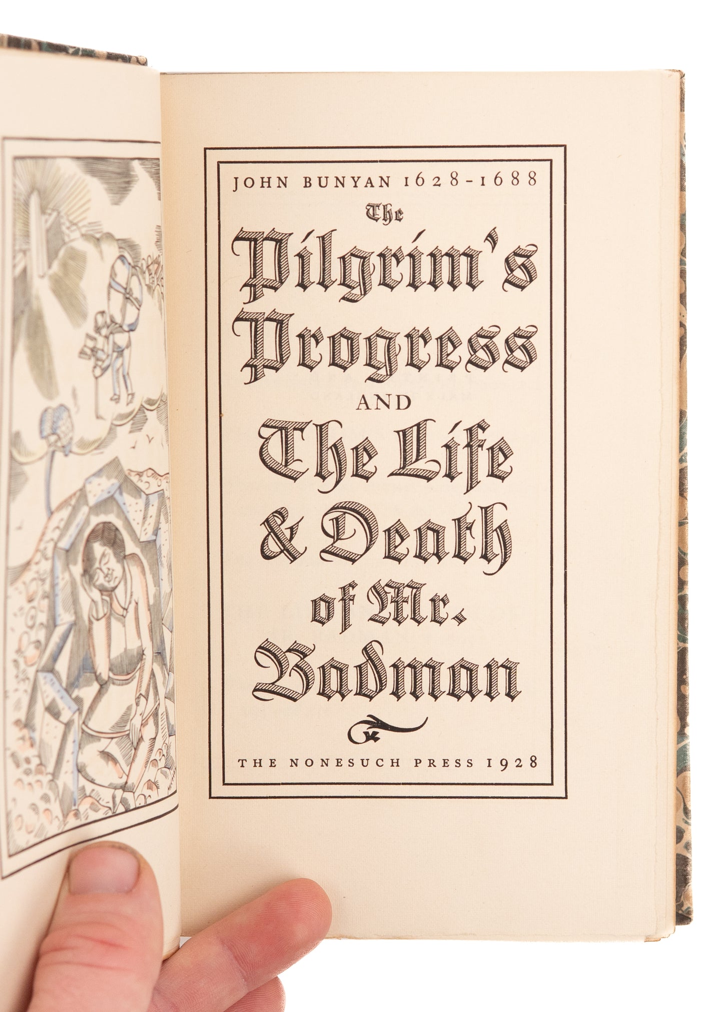 1928 JOHN BUNYAN. The Pilgrim's Progress & The Life and Death of Mr. Badman. Fine Edition.