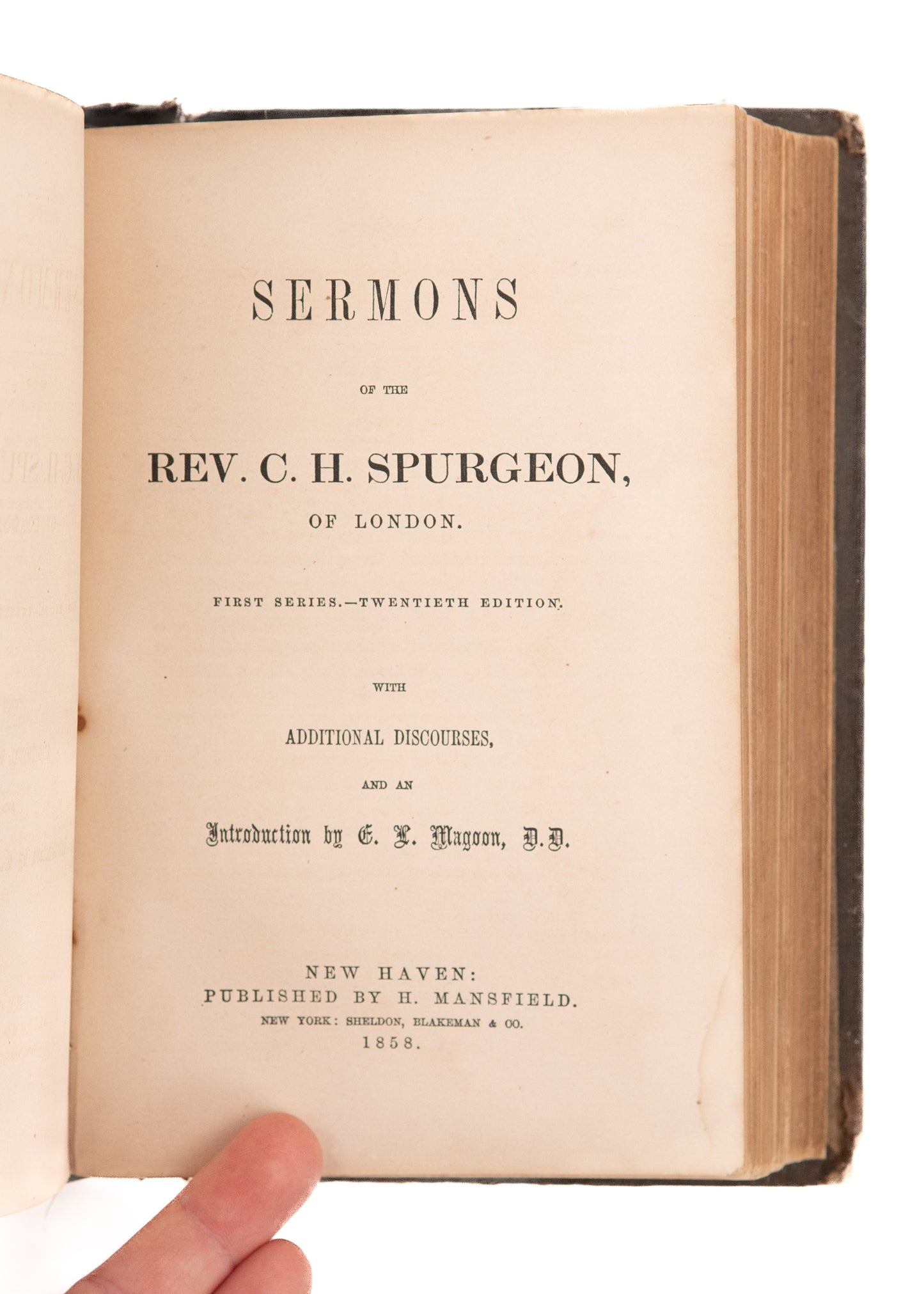 1858 C. H. SPURGEON. 24 Year Old Spurgeon. The Greatest Preacher in the World.