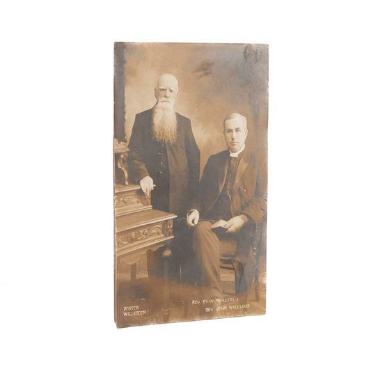 1904 WELSH REVIVAL. RPPC of Evan Phillips and John Williams - Elder Statesmen of the Welsh Revival.