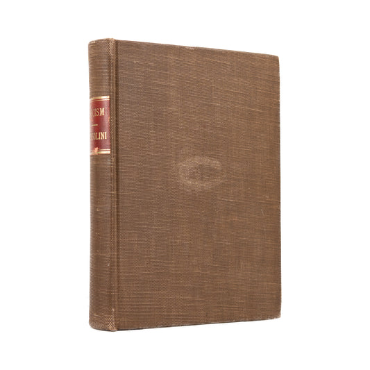 1935 BENITO MUSSOLINI. Fascism. Doctrine and Institutions. Rare Italian Propaganda to Americans