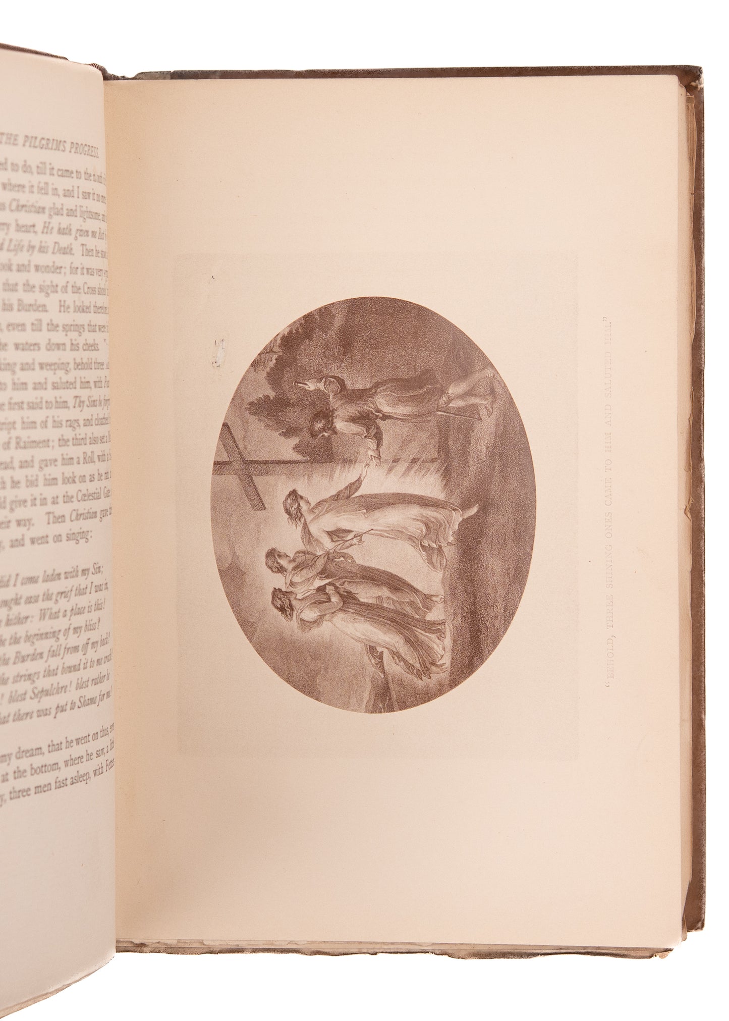 1882 JOHN BUNYAN. Pilgrims Progress. Rare Large Paper Limited Edition w/ Plates by Thomas Stothard.