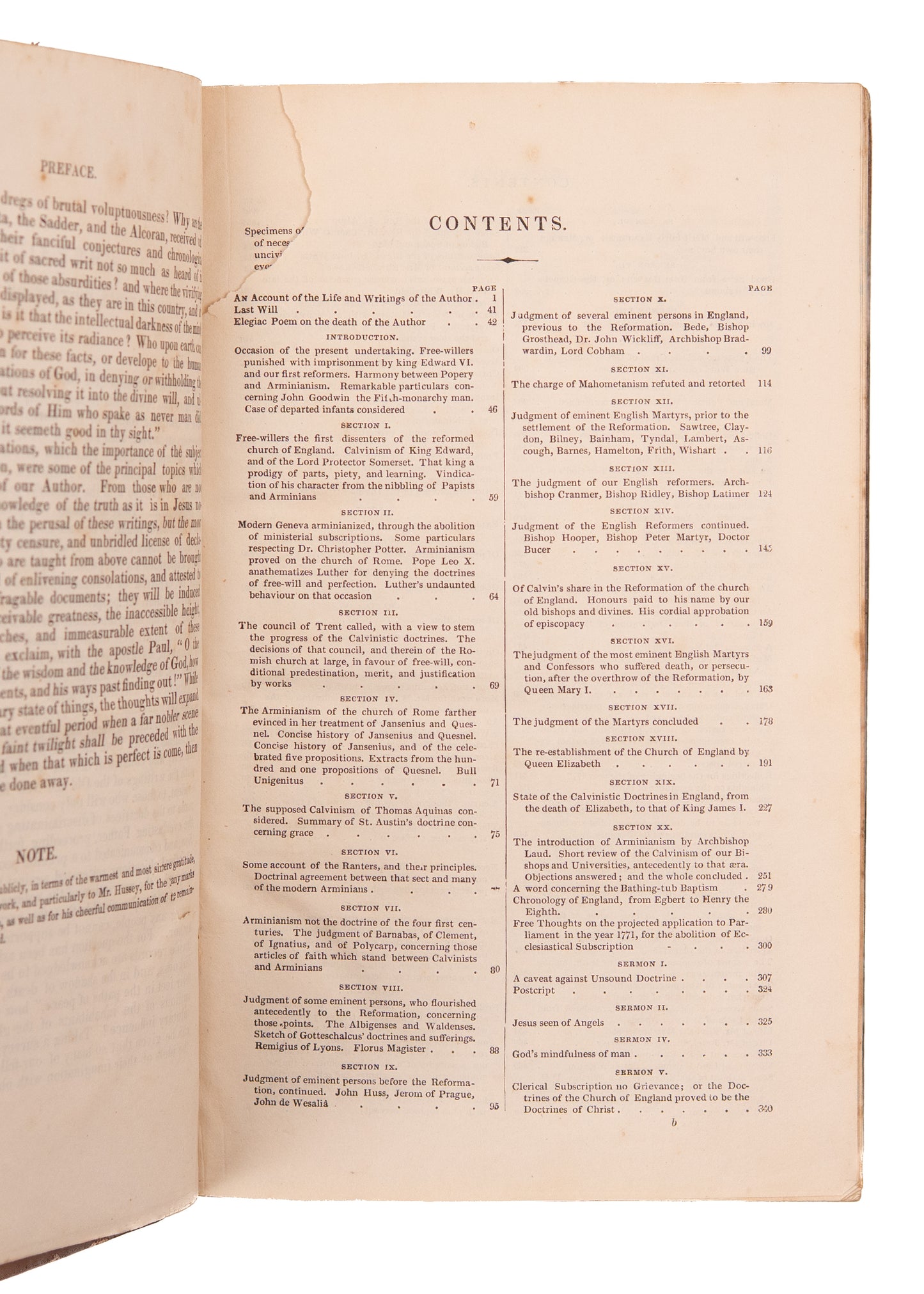 1861 AUGUSTUS TOPLADY. The Calvinist - Reformed Works of Augustus Toplady in Fine Full Leather Binding.