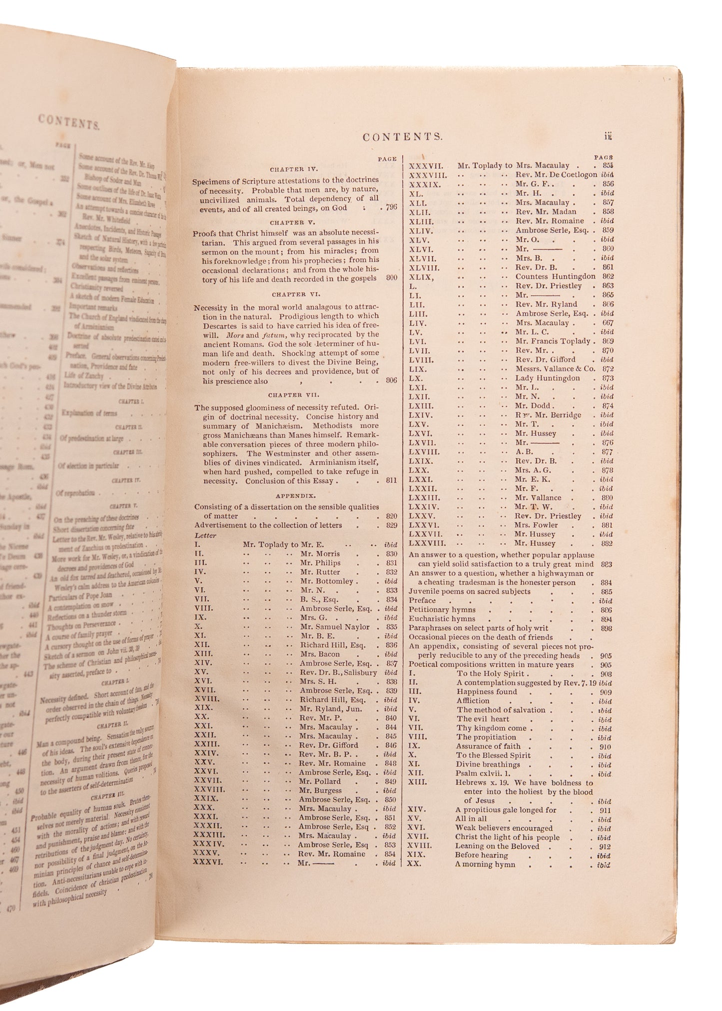 1861 AUGUSTUS TOPLADY. The Calvinist - Reformed Works of Augustus Toplady in Fine Full Leather Binding.