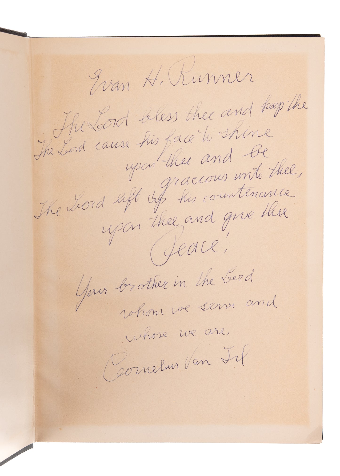 1955 CORNELIUS VAN TIL. Presentation Copy of History of Abraham Kuyper & Free University.