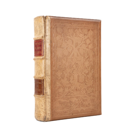 1882 JOHN BUNYAN. Pilgrims Progress. Rare Large Paper Limited Edition w/ Plates by Thomas Stothard.