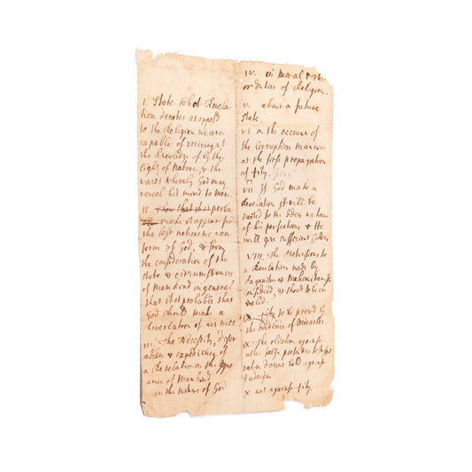 1767 NATHANIEL LARDNER. Presbyterian MSs by Influential 18th Century Apologist.