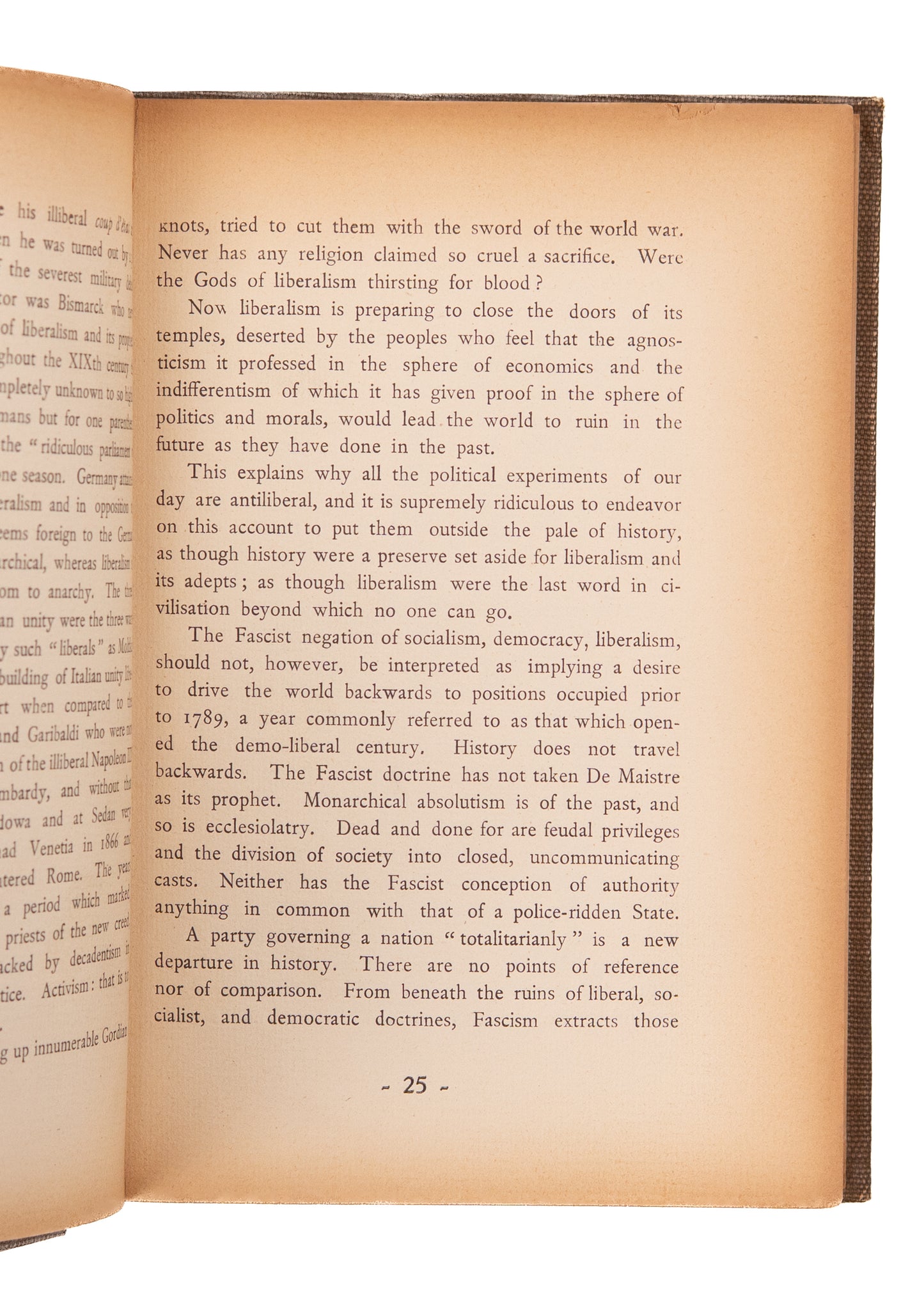 1935 BENITO MUSSOLINI. Fascism. Doctrine and Institutions. Rare Italian Propaganda to Americans