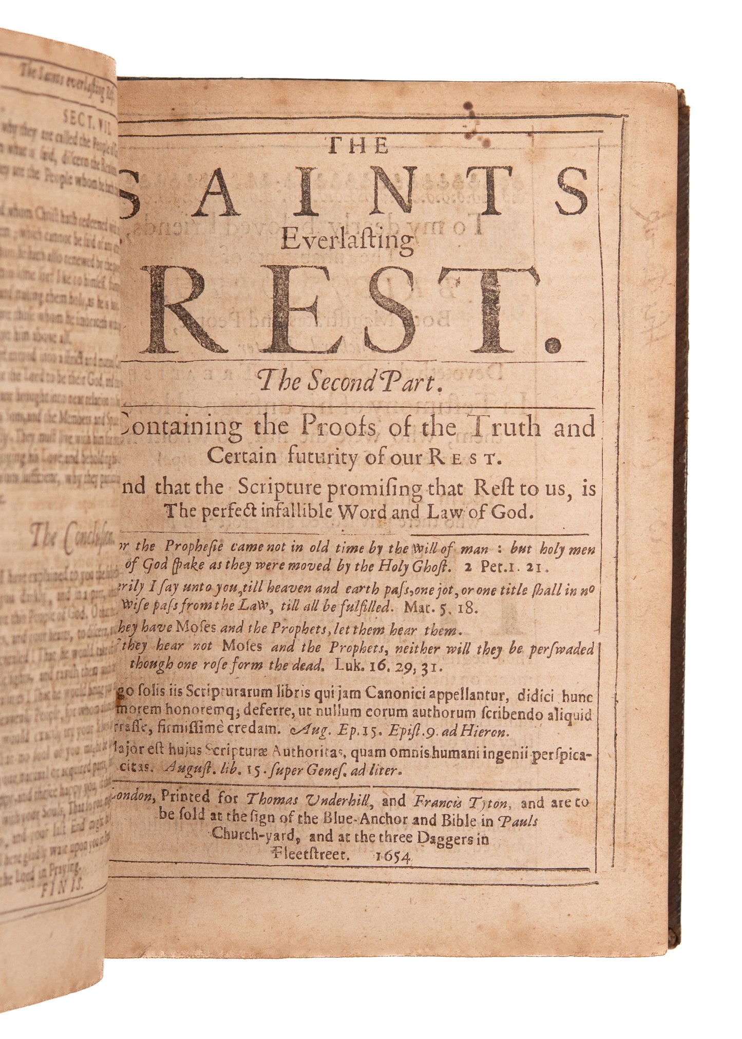 1653/4 RICHARD BAXTER. The Saints Everlasting Rest. Complete, with Thomas Gataker's Additions.