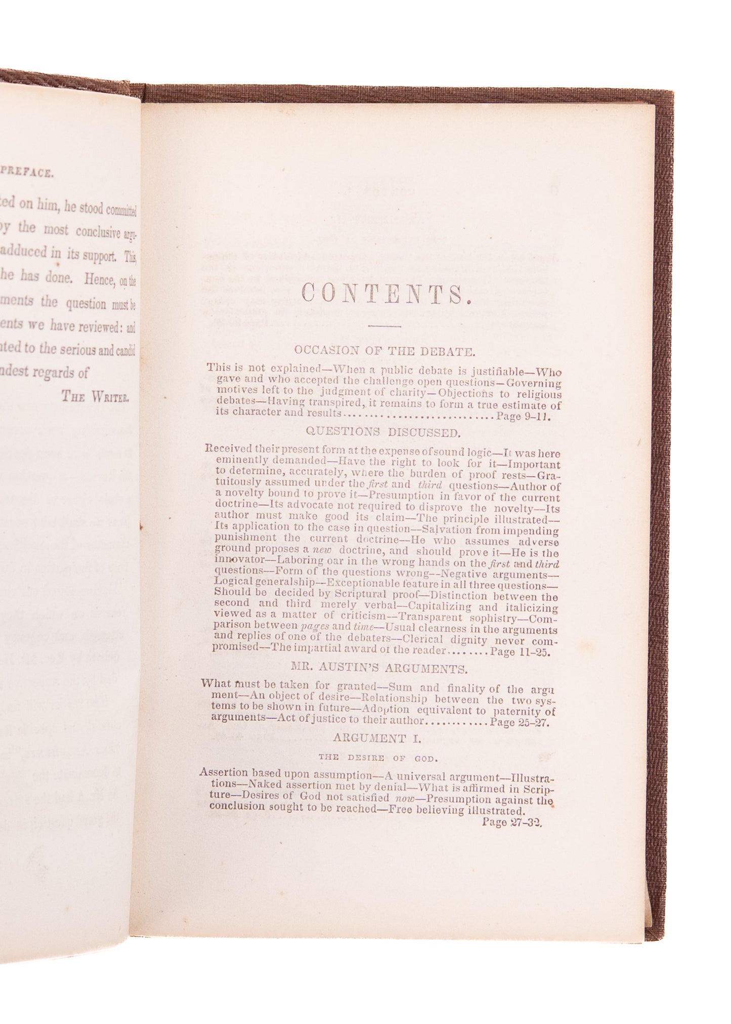 1853 HELL & UNIVERSAL RECONCILIATION. Free Believing. A Debate between Mr. Austin and Mr. Holmes