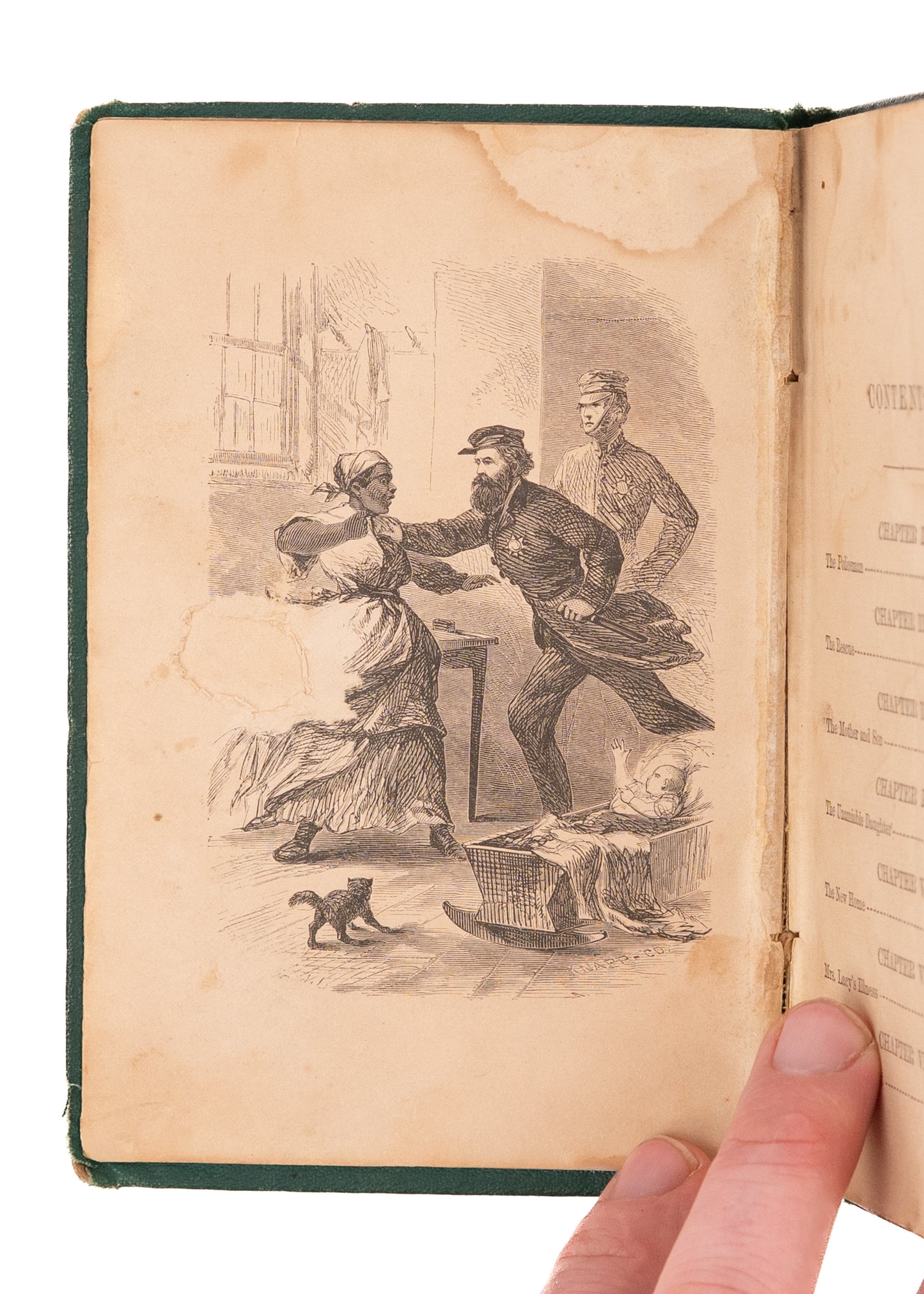 1868 MRS. J. W. SCHENCK. The Rescued Child. Negress Finds White Child and is Accused of Kidnapping by Police.