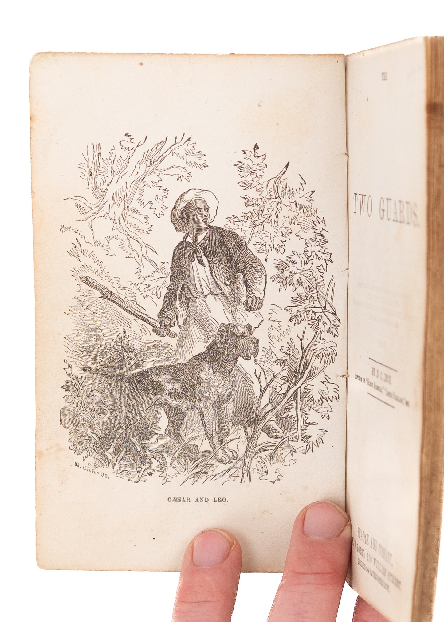 1863 N. C. IRON. The Two Gaurds. Dime Novel Tale of Fugitive Slave from New Orleans to Illinois.