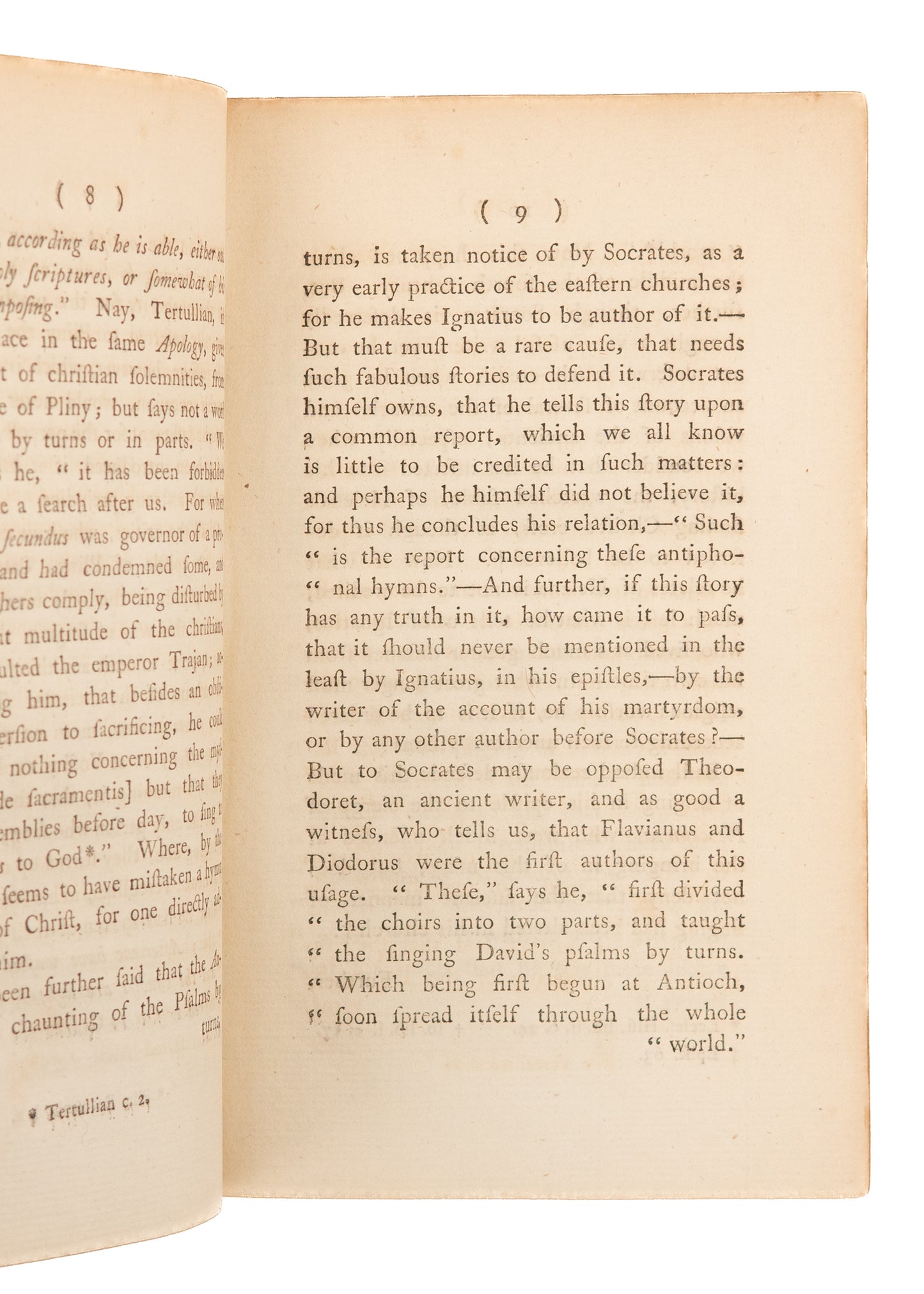 1786 JAMES PEIRCE. A Tractate on Church Music. Boston Church Organ Evil and Unscriptural.