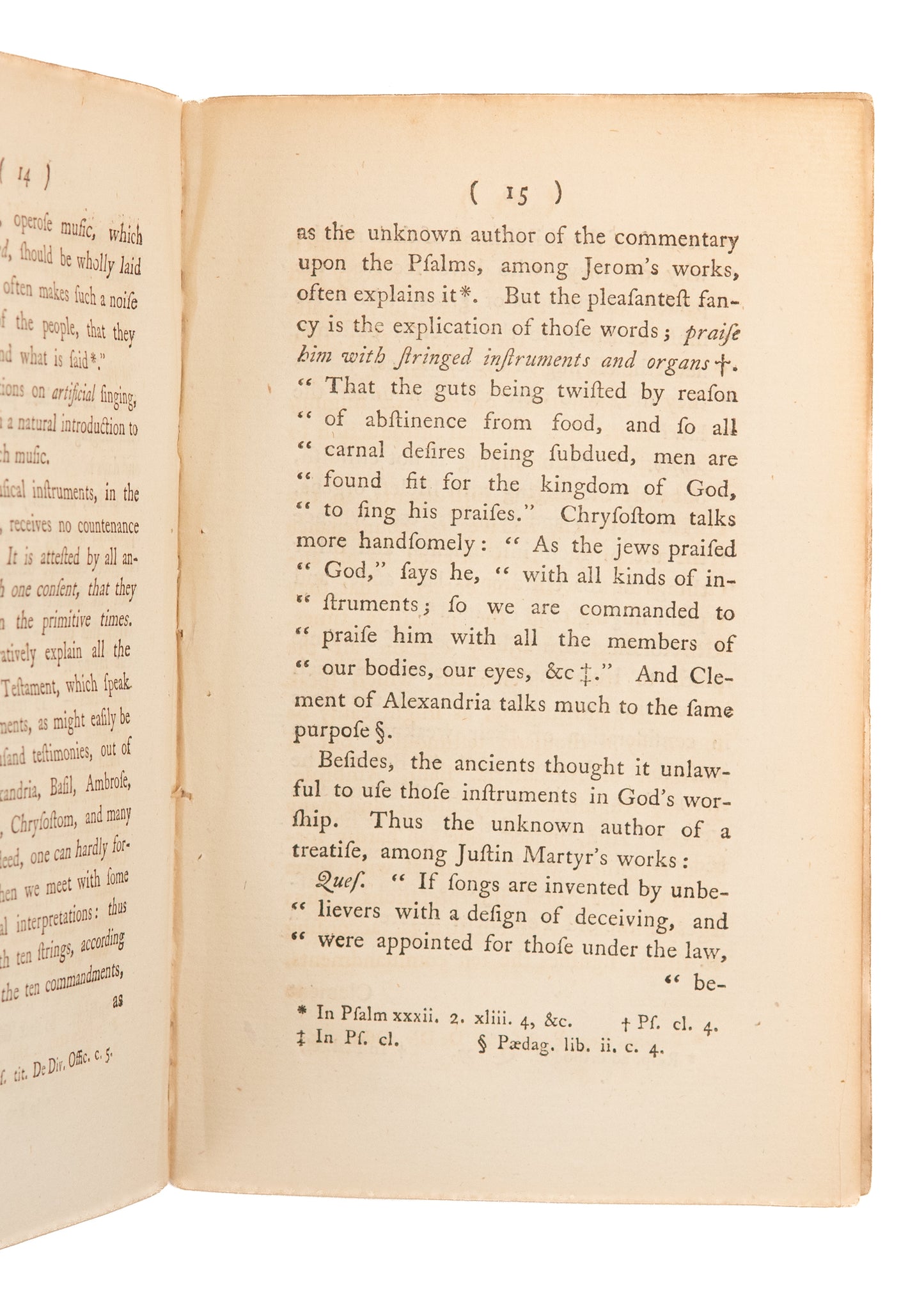 1786 JAMES PEIRCE. A Tractate on Church Music. Boston Church Organ Evil and Unscriptural.