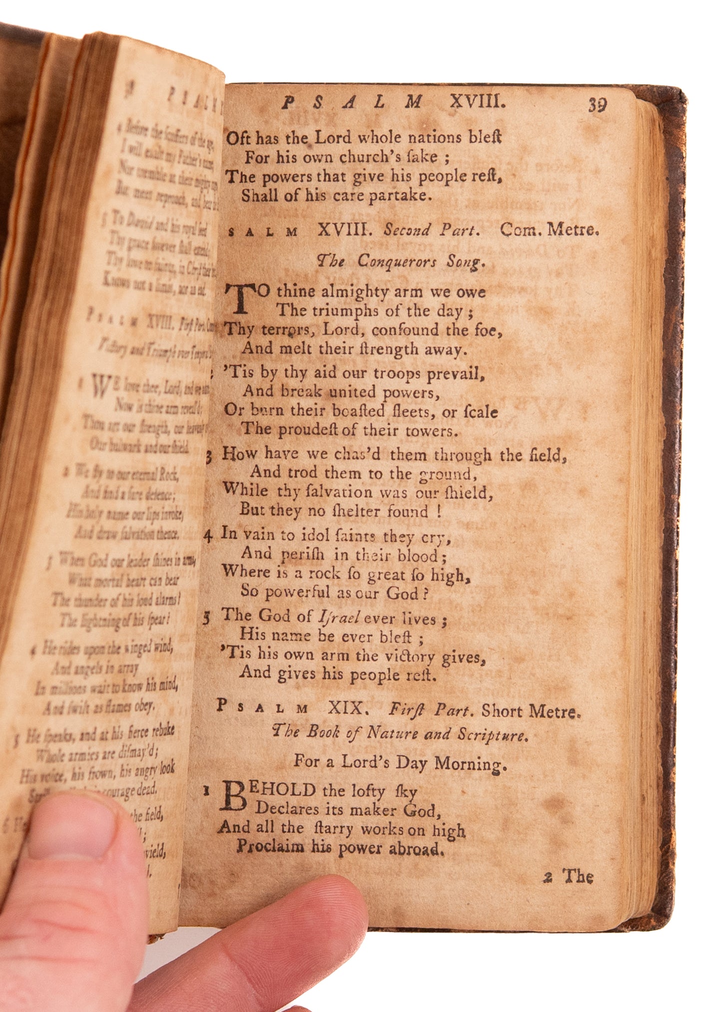 1785 AMERICAN PSALMS. First Edition of De-Monarchized Version of Watts' Psalms and Hymns