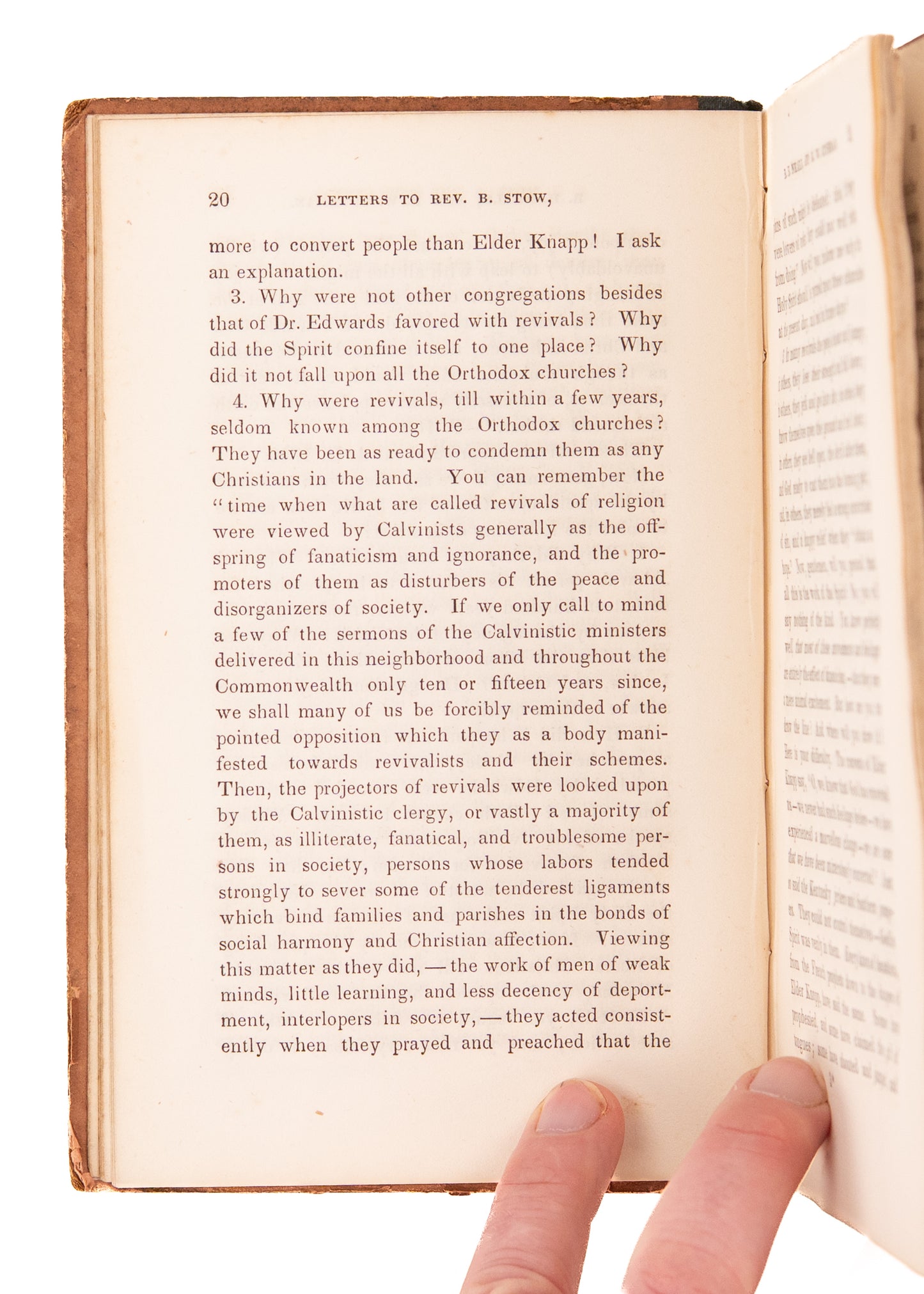 1842 KNAPP REVIVAL. Letters on the Knapp Excitement and Other Modern Revivals - Charles G. Finney, &c,