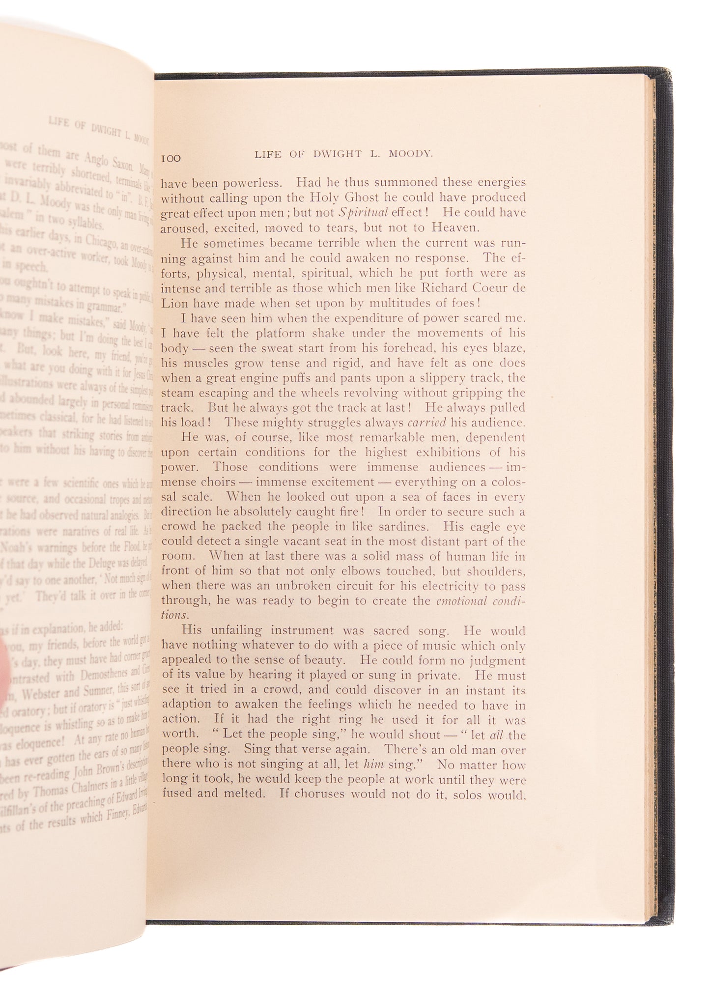 1900 D. L. MOODY. Echoes from the Pulpit and Platform. Superb Salesman's Sample Edition.
