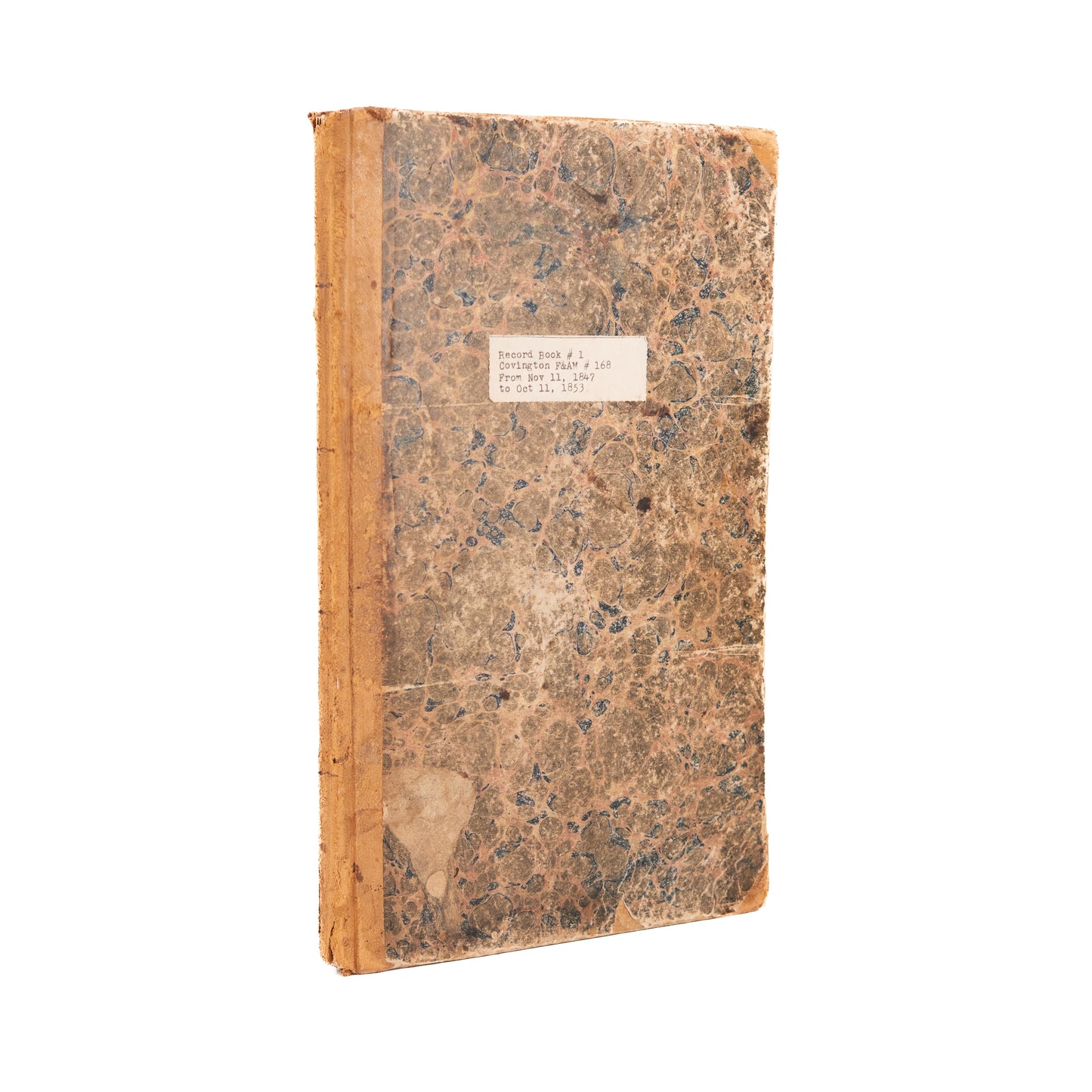 1847-1853 OHIO FREEMASONRY. Superb Masonic Journal with Detailed Meeting Notes, Discipline, Controversies, &c.