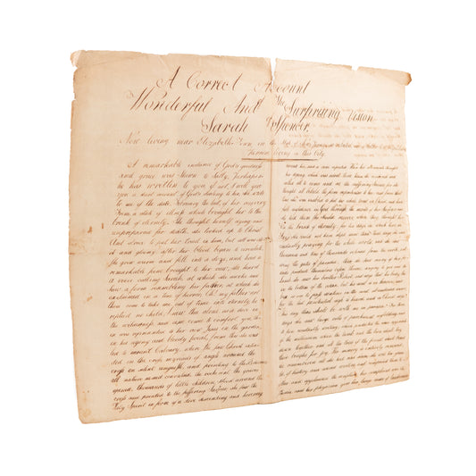 1810 VISIONS OF HEAVEN & NEW TEETH. The Wonderful and Surprising Vision of Sarah Spencer.