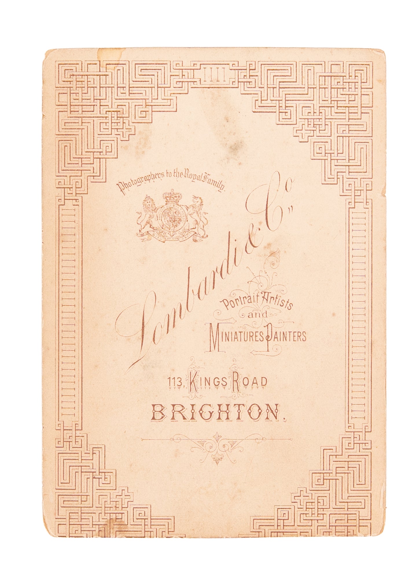 c.1875 JOHN NELSON DARBY. Rare Cabinet Card Founder of Premillennialism & Plymouth Brethren